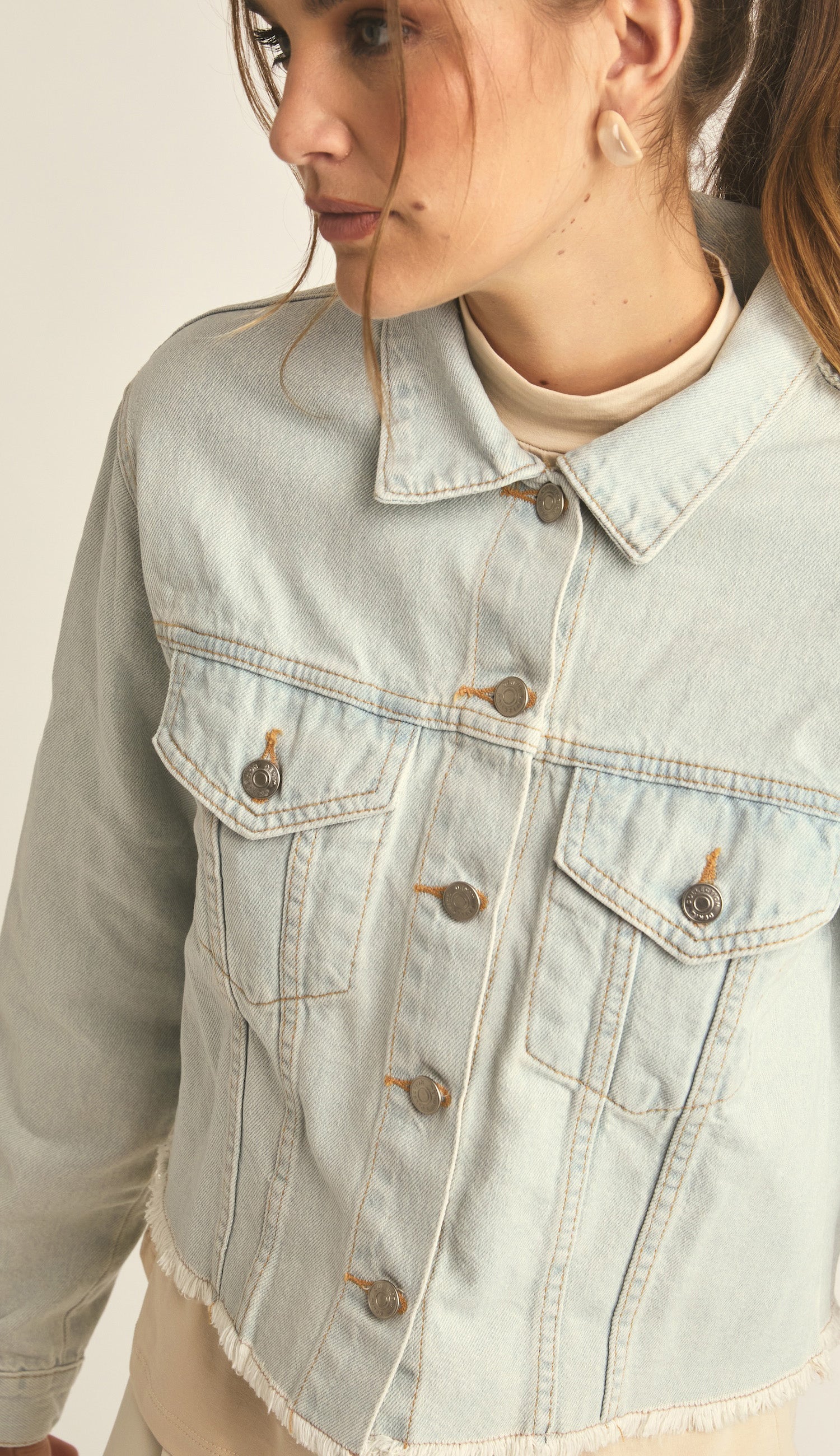 Jaqueta Carina Jeans Claro