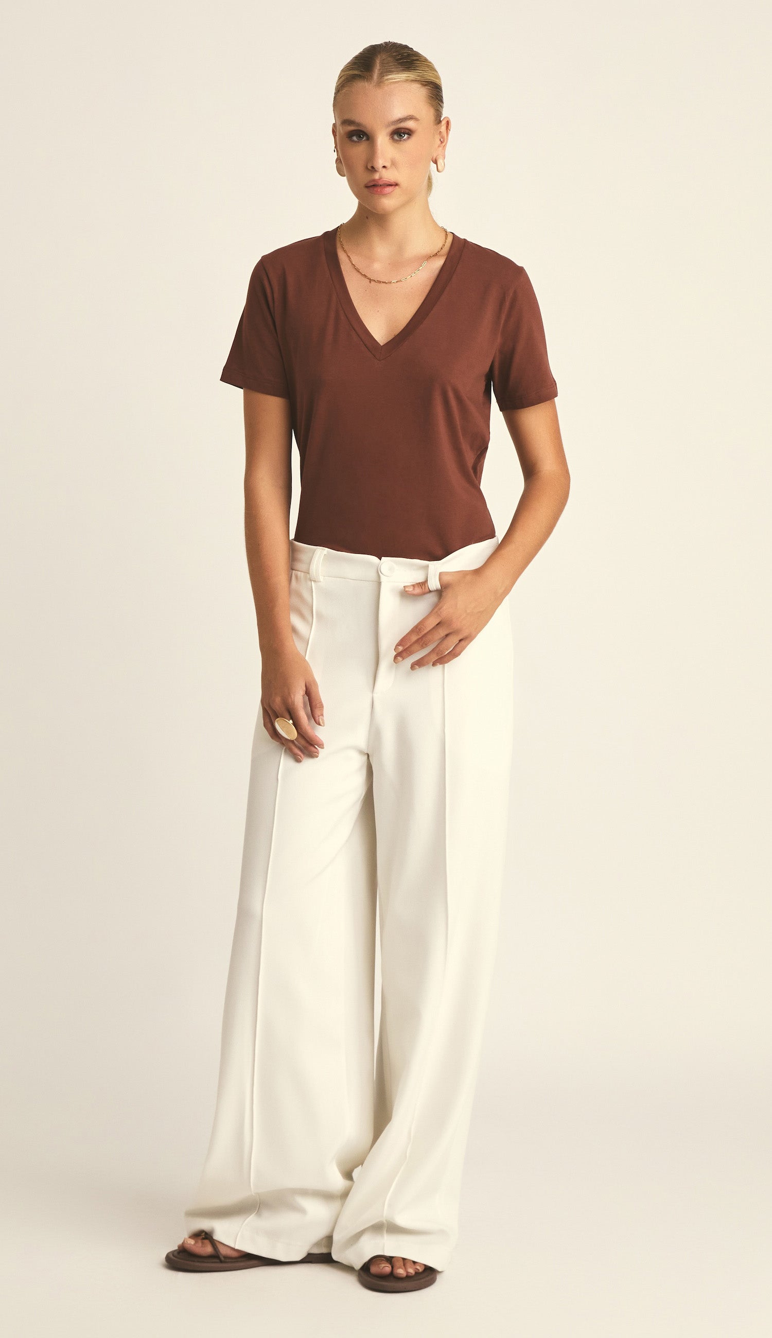 Blusa Emanuela Café