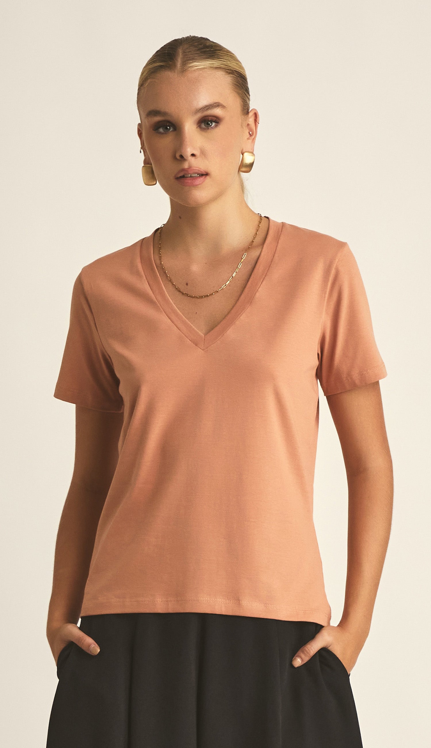 Blusa Emanuela Mocha