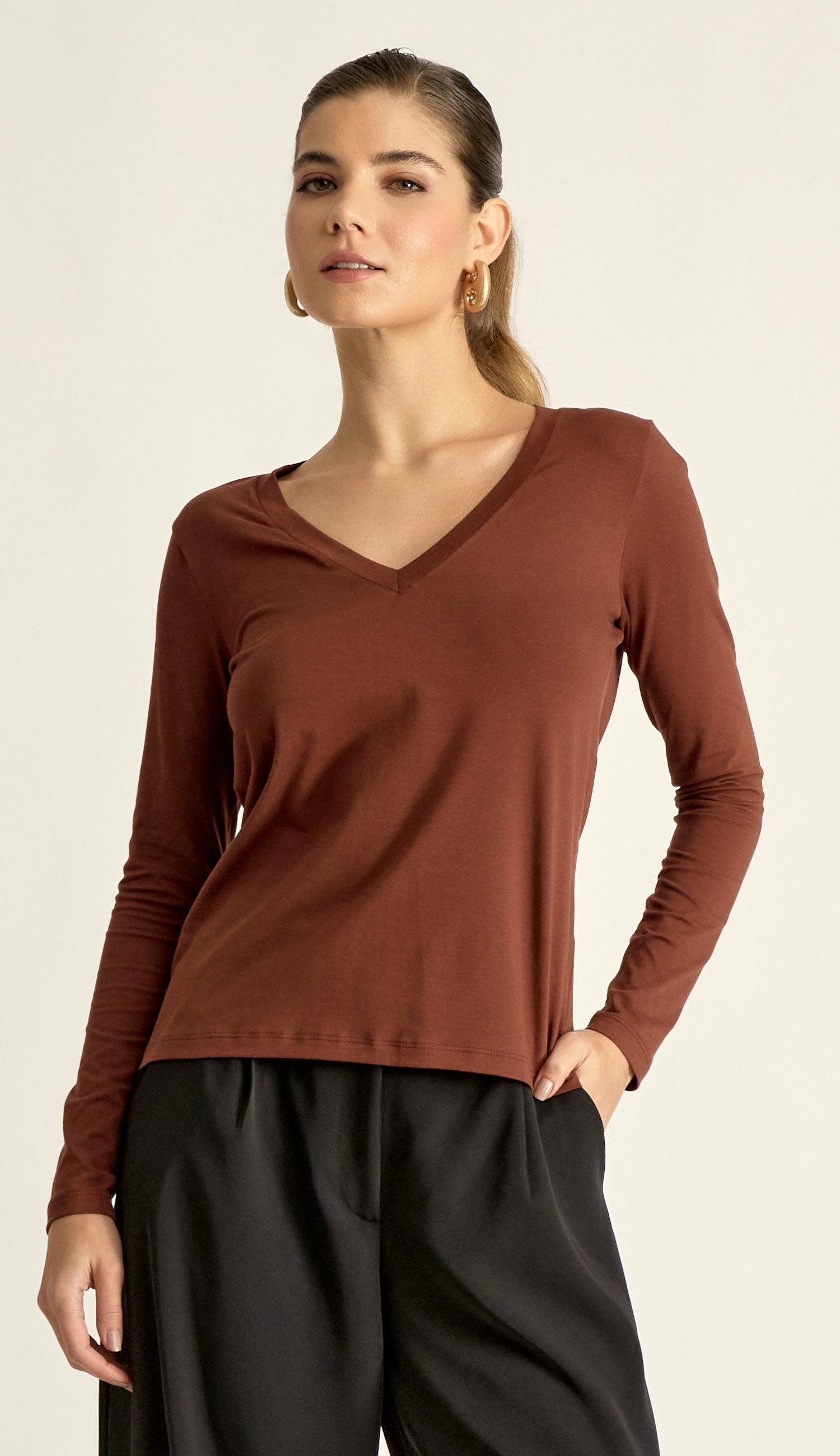 Blusa Giulia Café