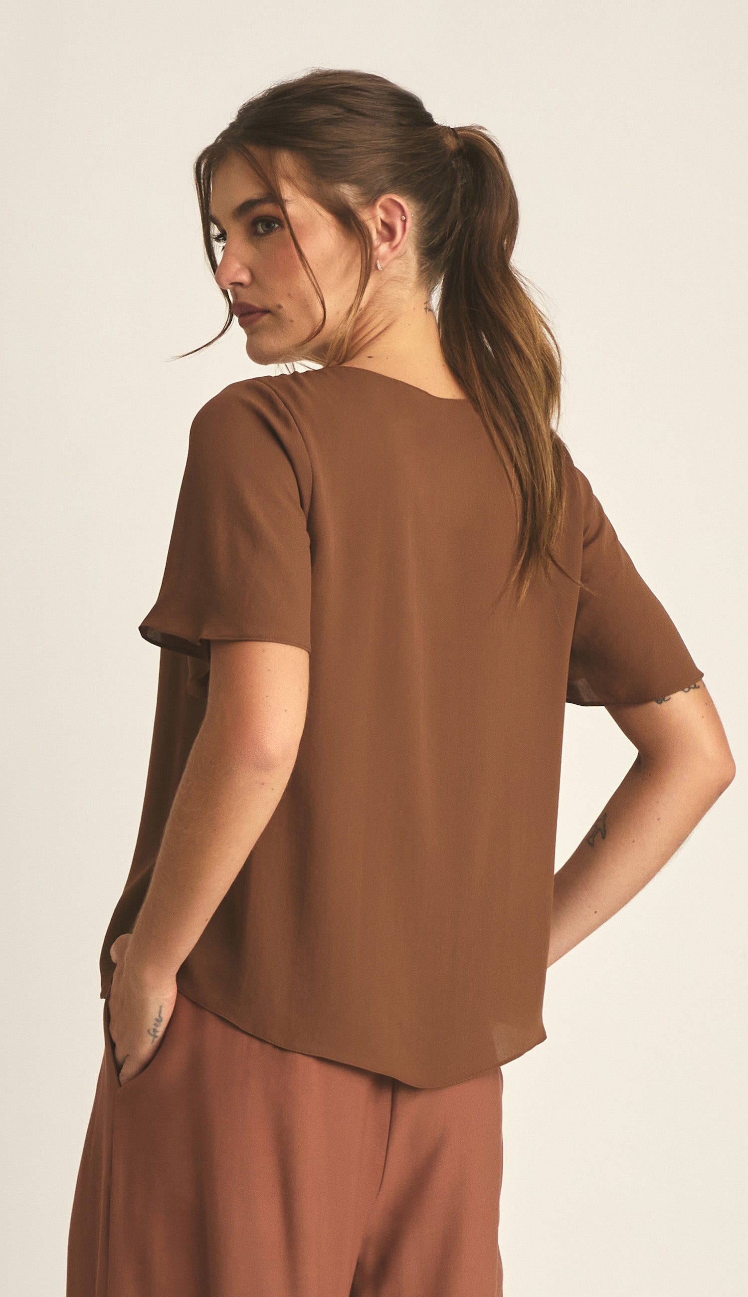 Blusa Danielle Mocha