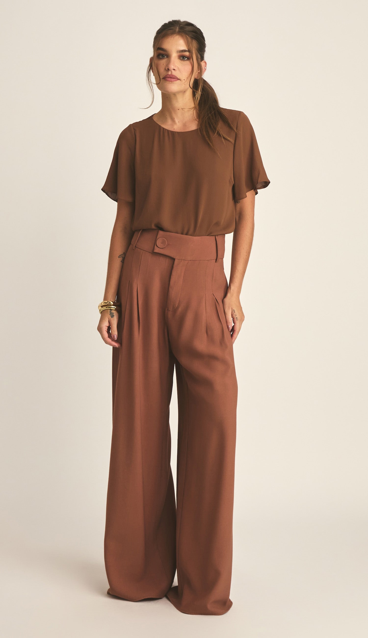 Blusa Danielle Mocha