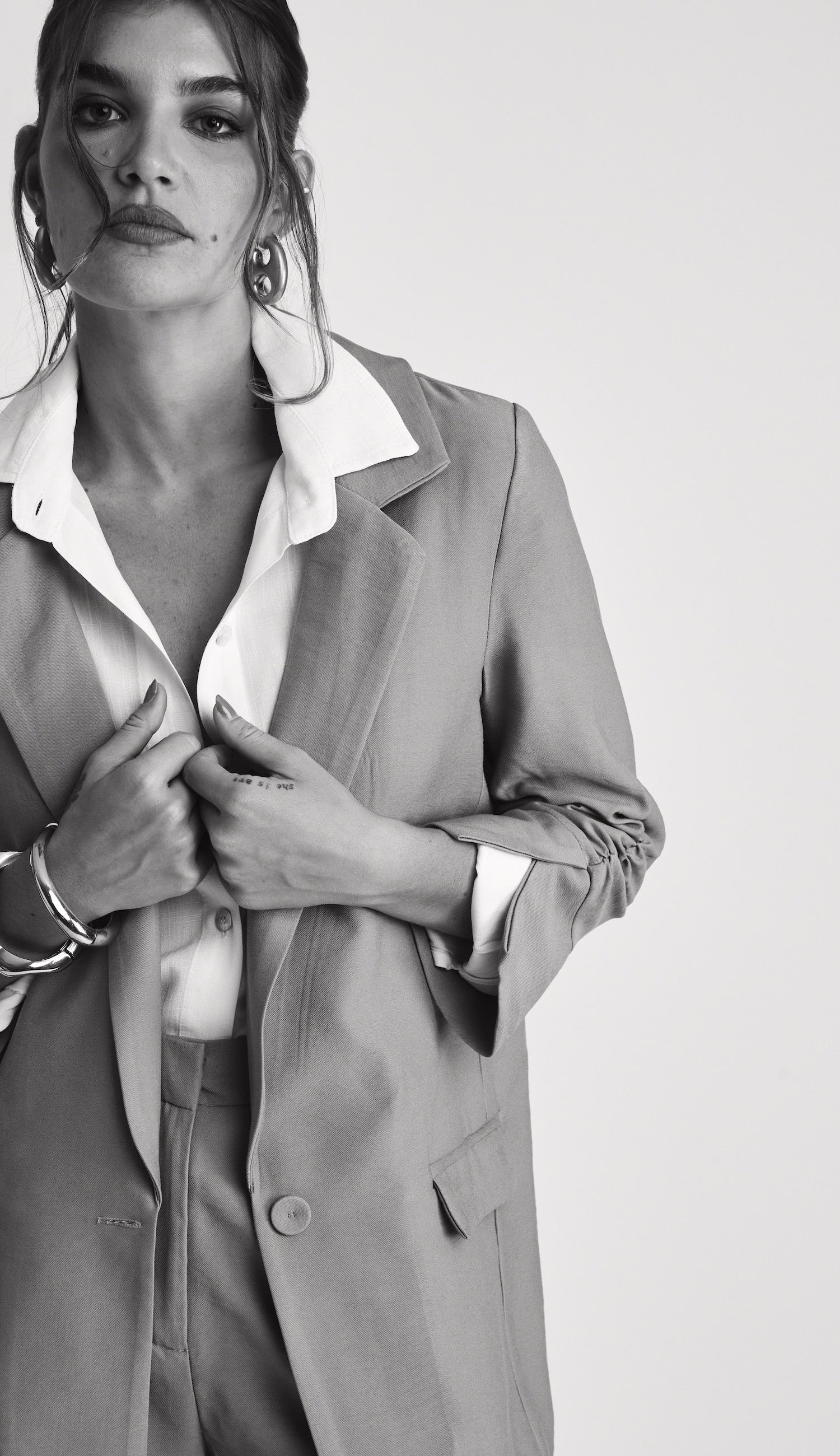 Blazer Caroline Cinza