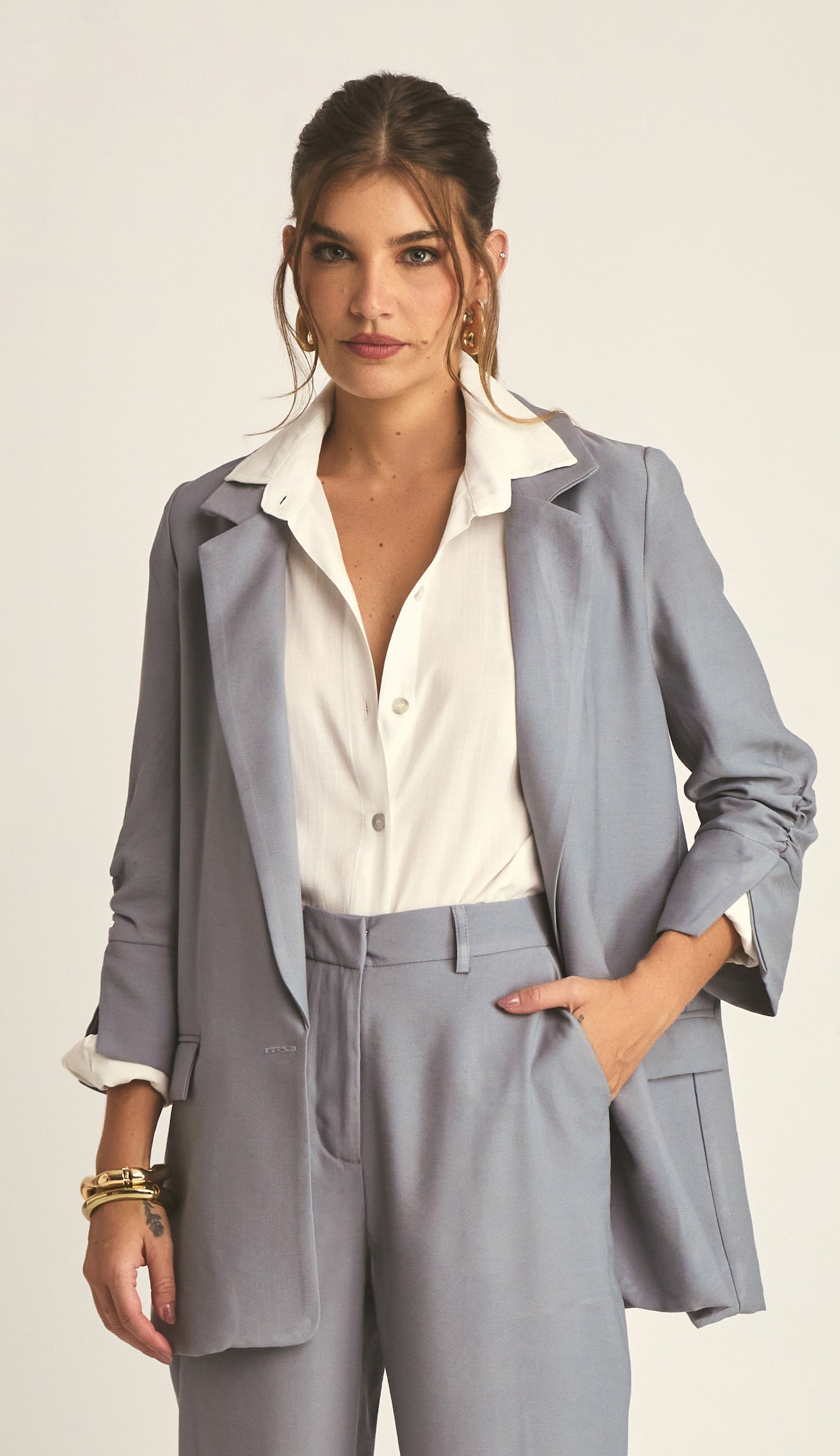 Blazer Caroline Cinza