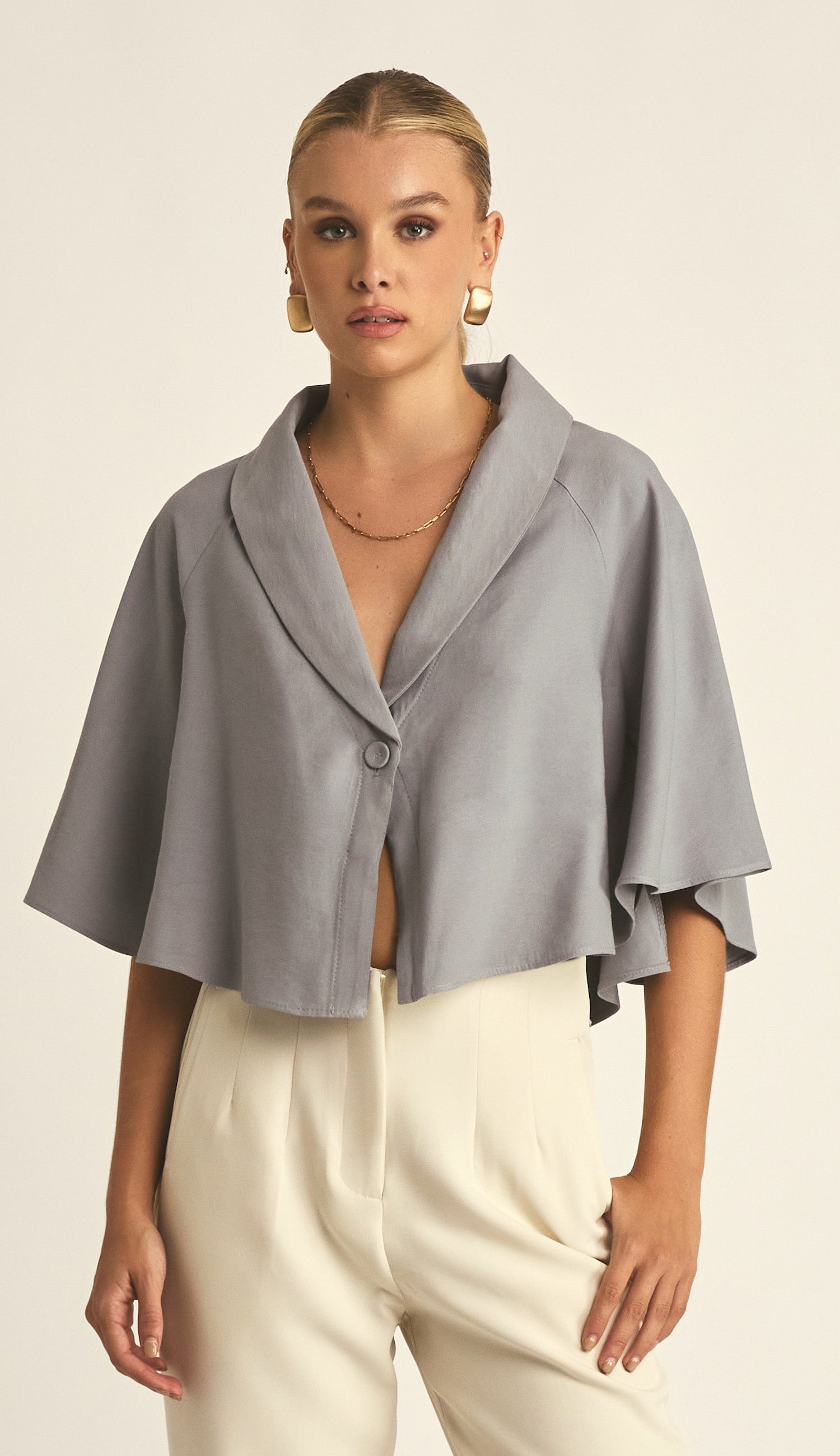 Blusa Cristina Cinza