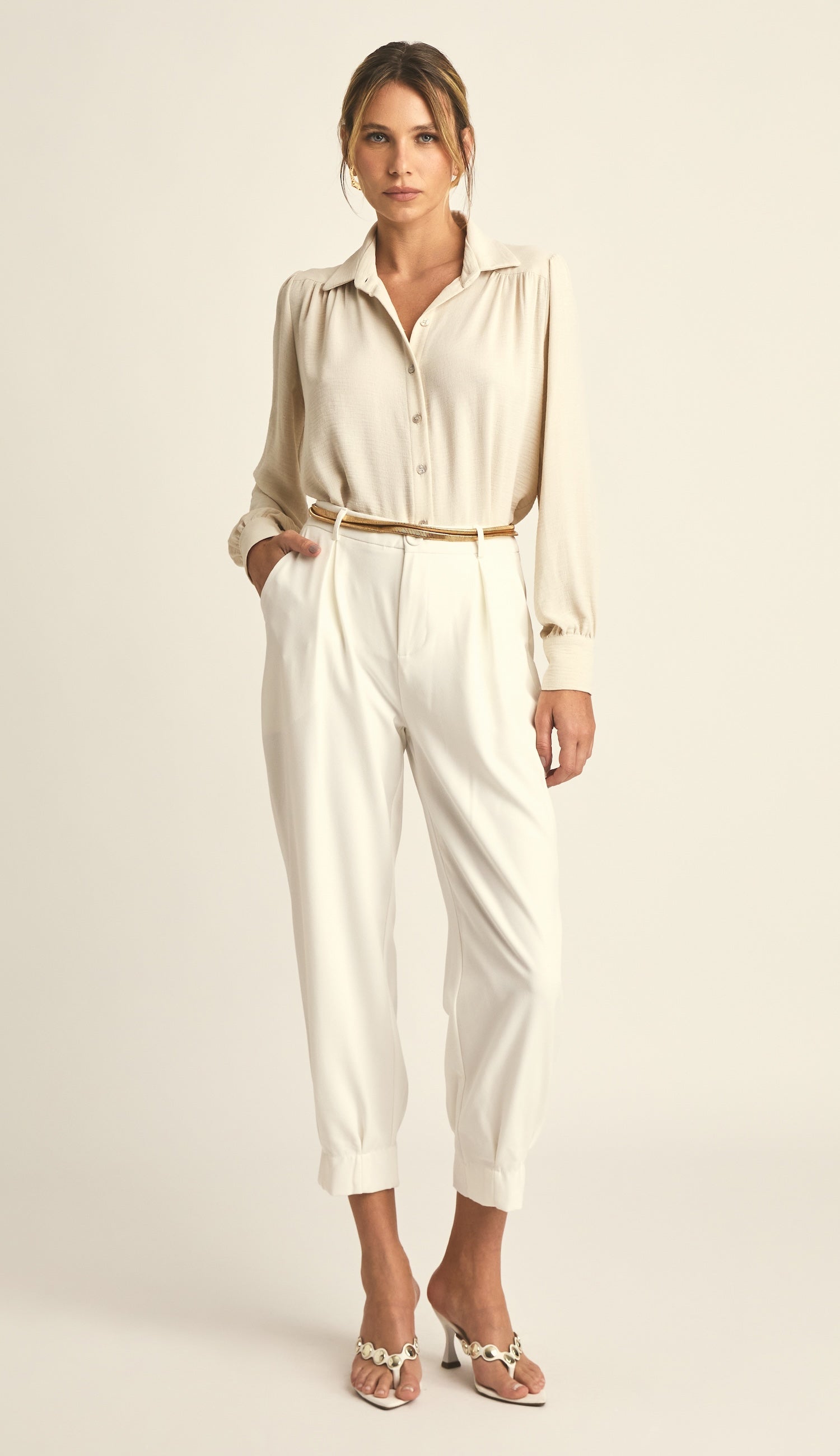 Calça Clarissa Off White