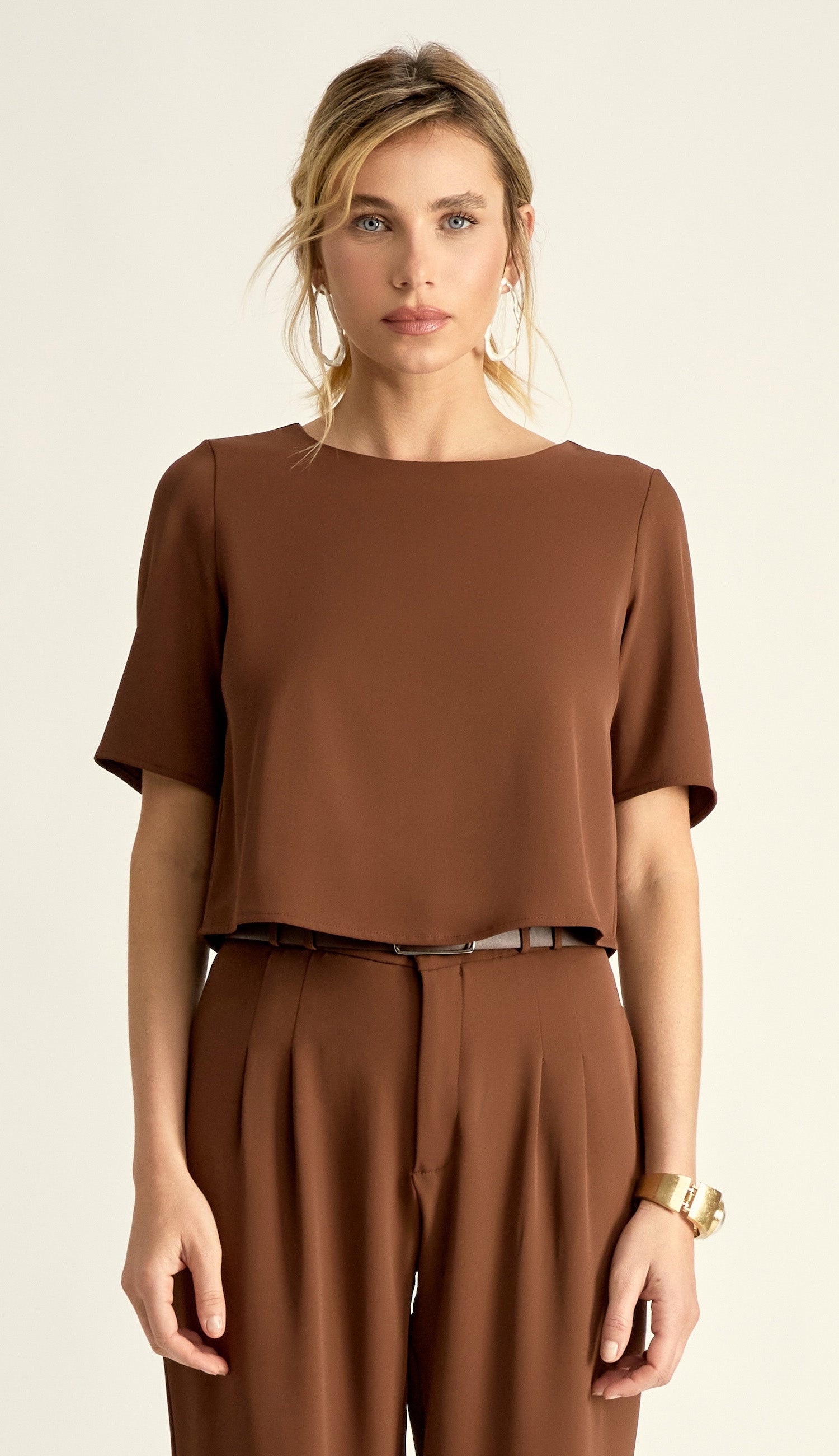 Blusa Gabrielle Café