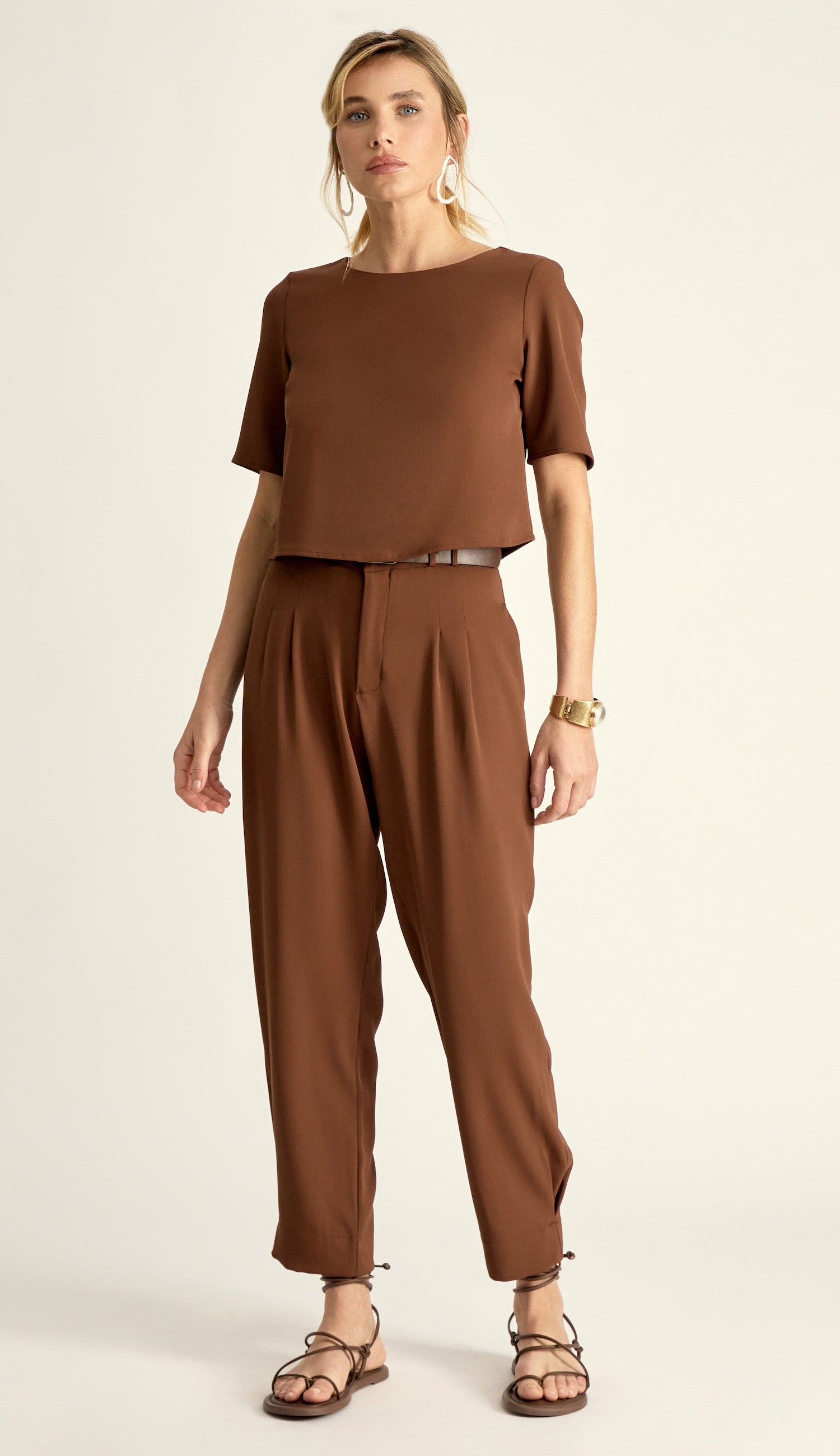 Blusa Gabrielle Café