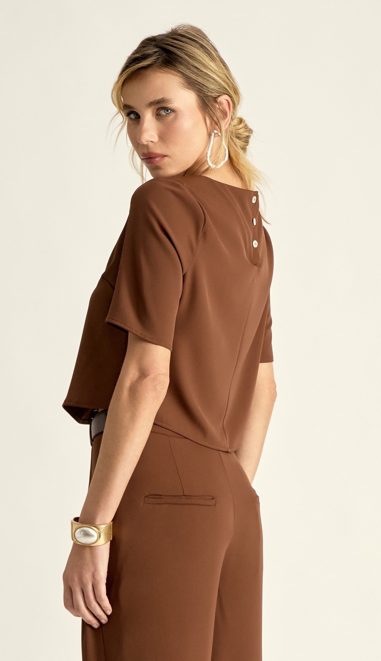 Blusa Gabrielle Café