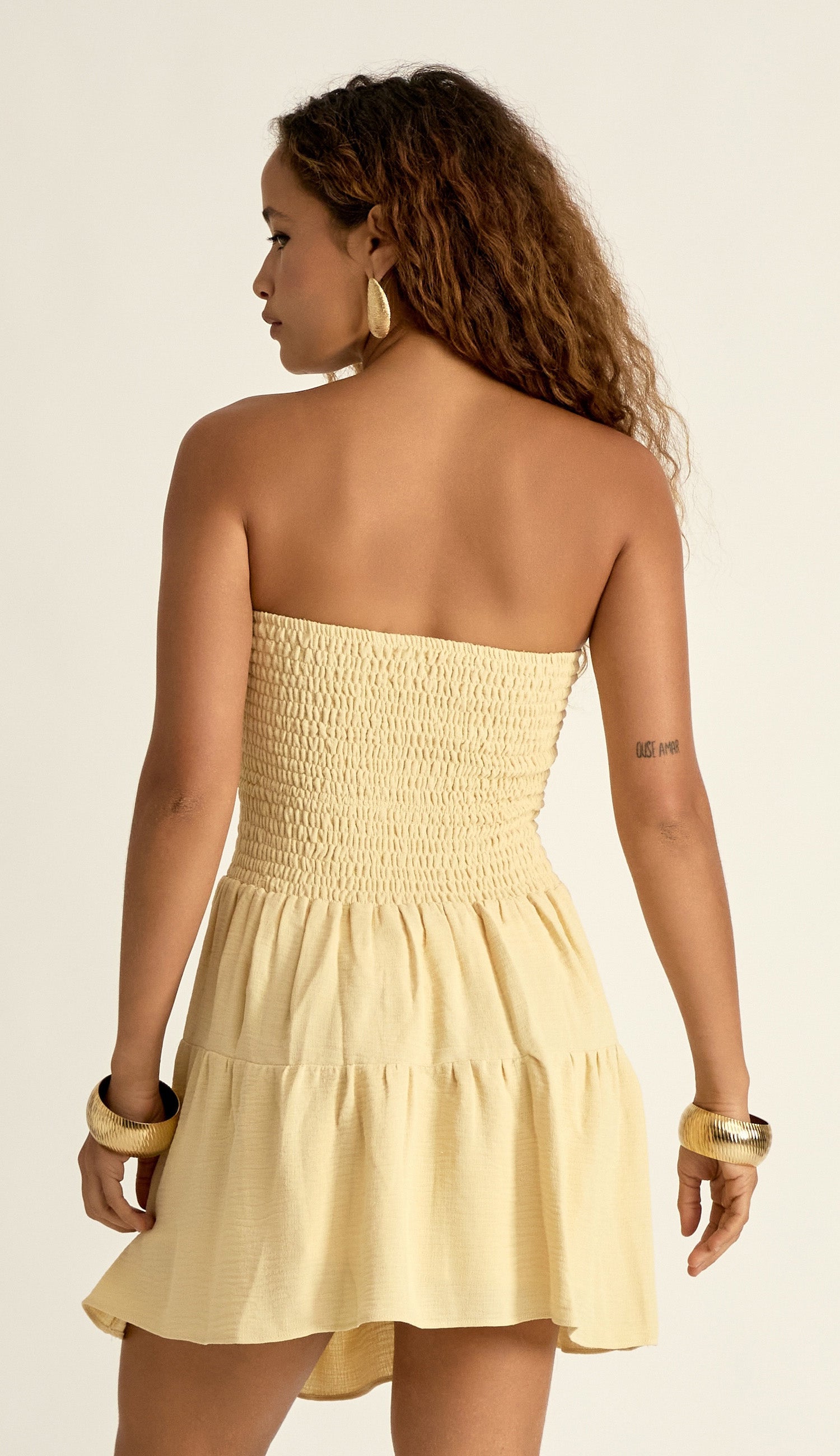 Vestido Brie Manteiga