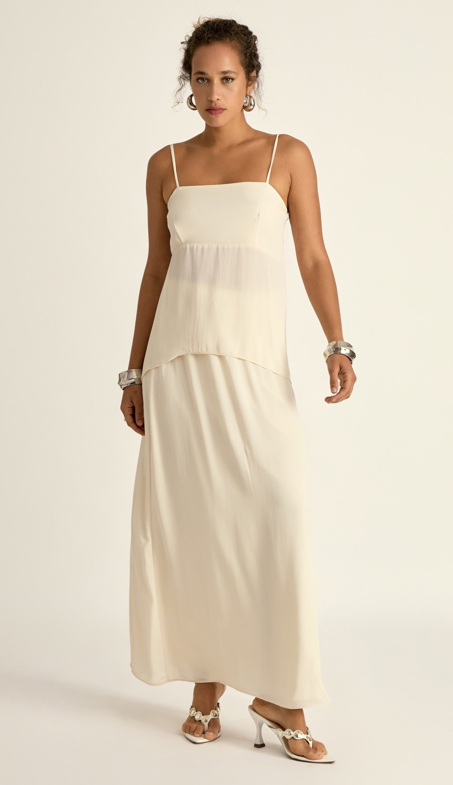 Conjunto Georgete Off White