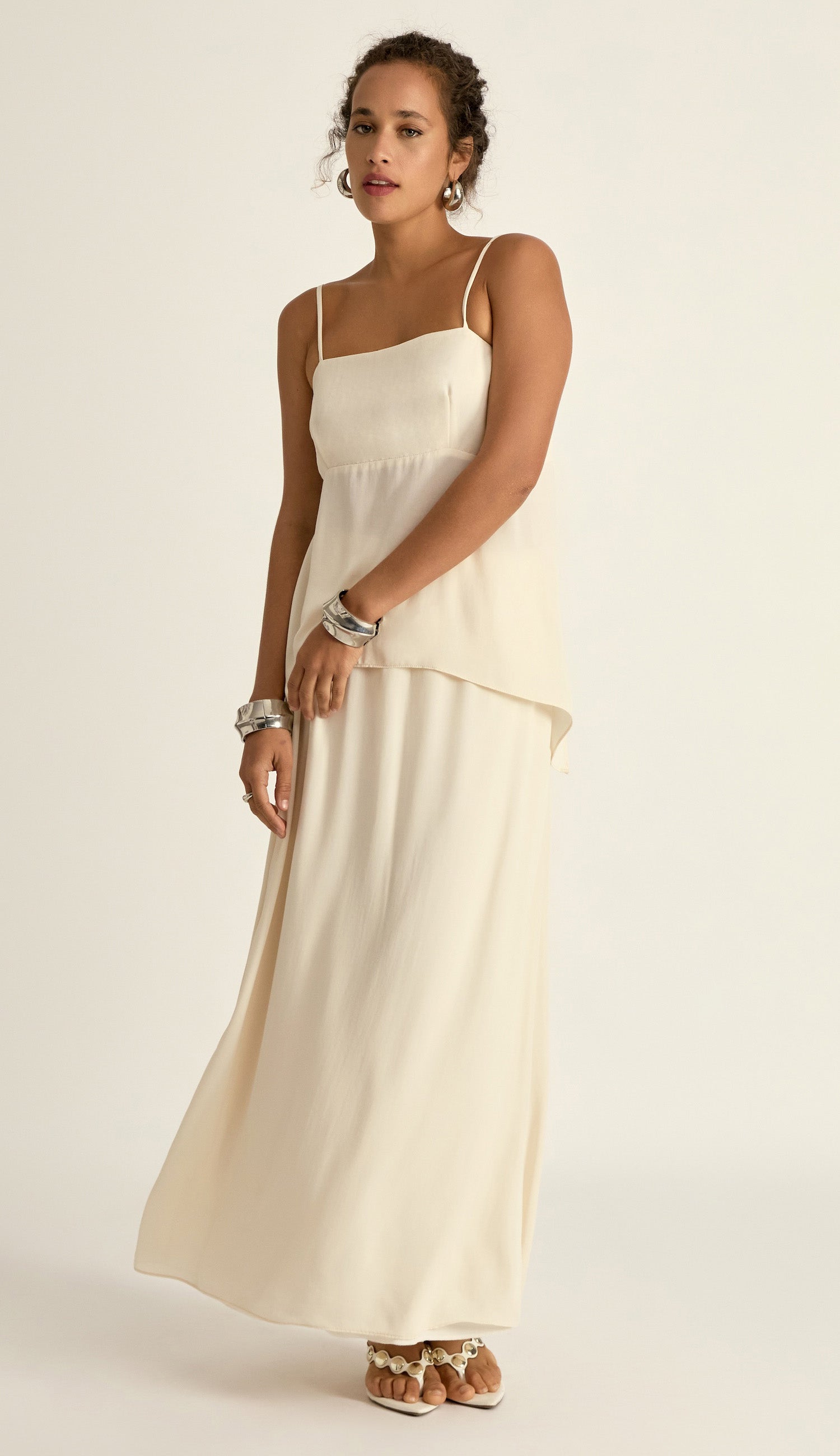 Conjunto Georgete Off White