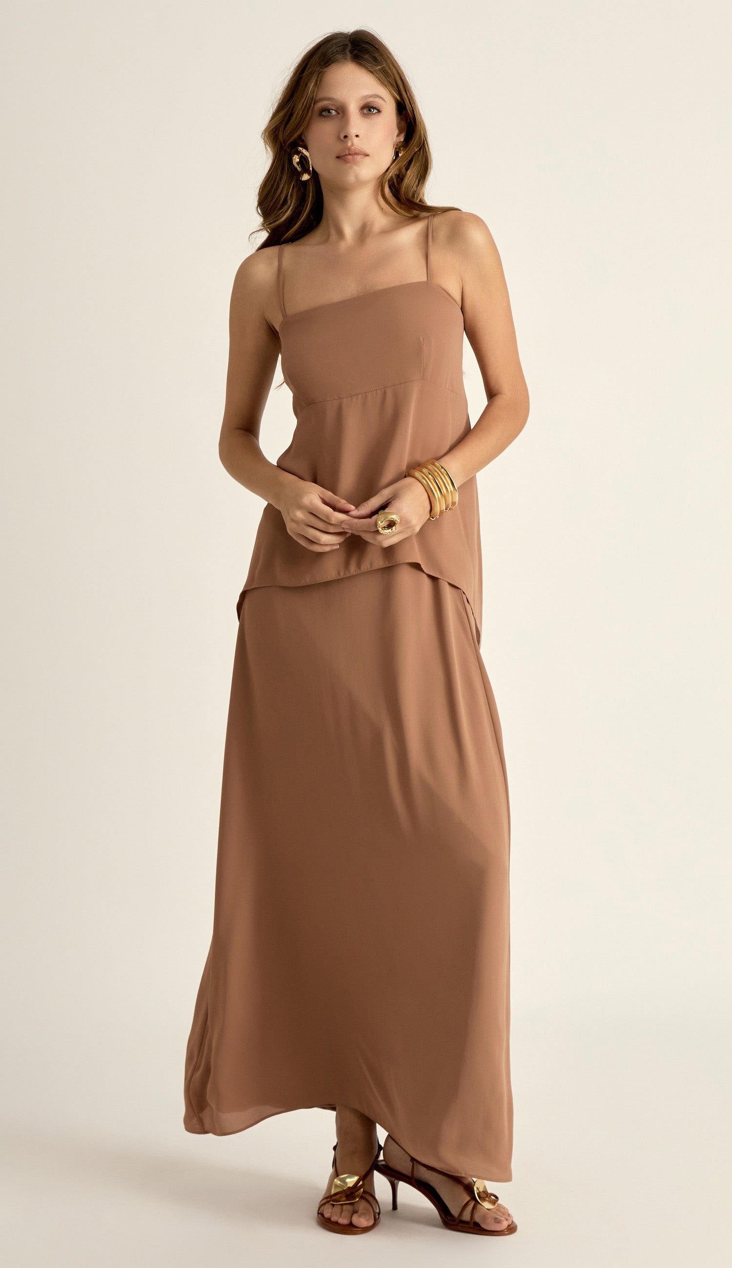 Conjunto Georgete Mocha