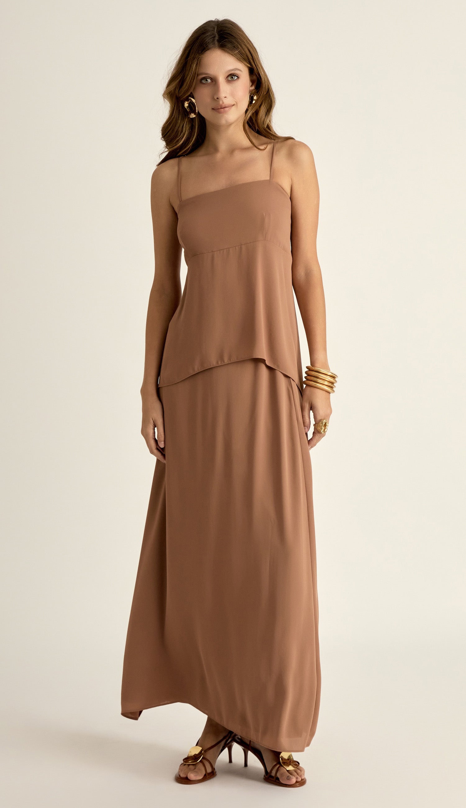 Conjunto Georgete Mocha