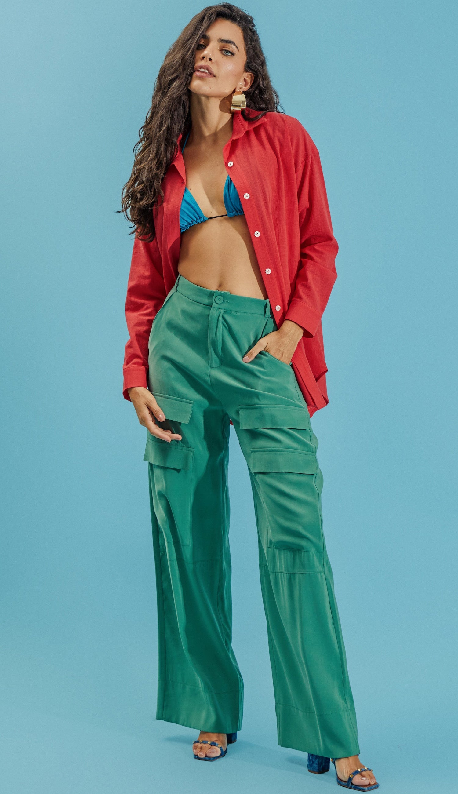 Camisa Salinas Cereja