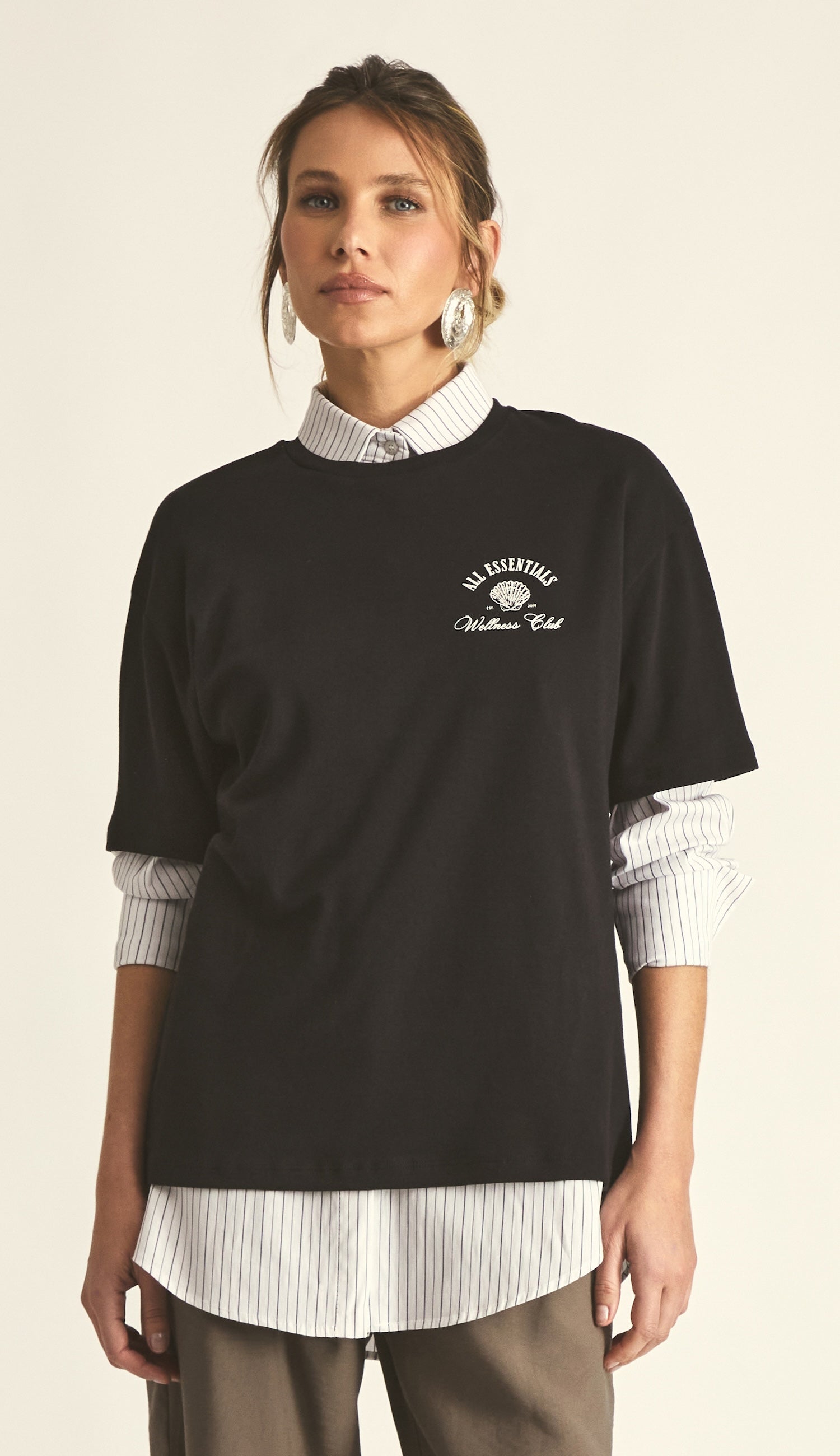 Camiseta Algodão Egipcio Fiji Preto