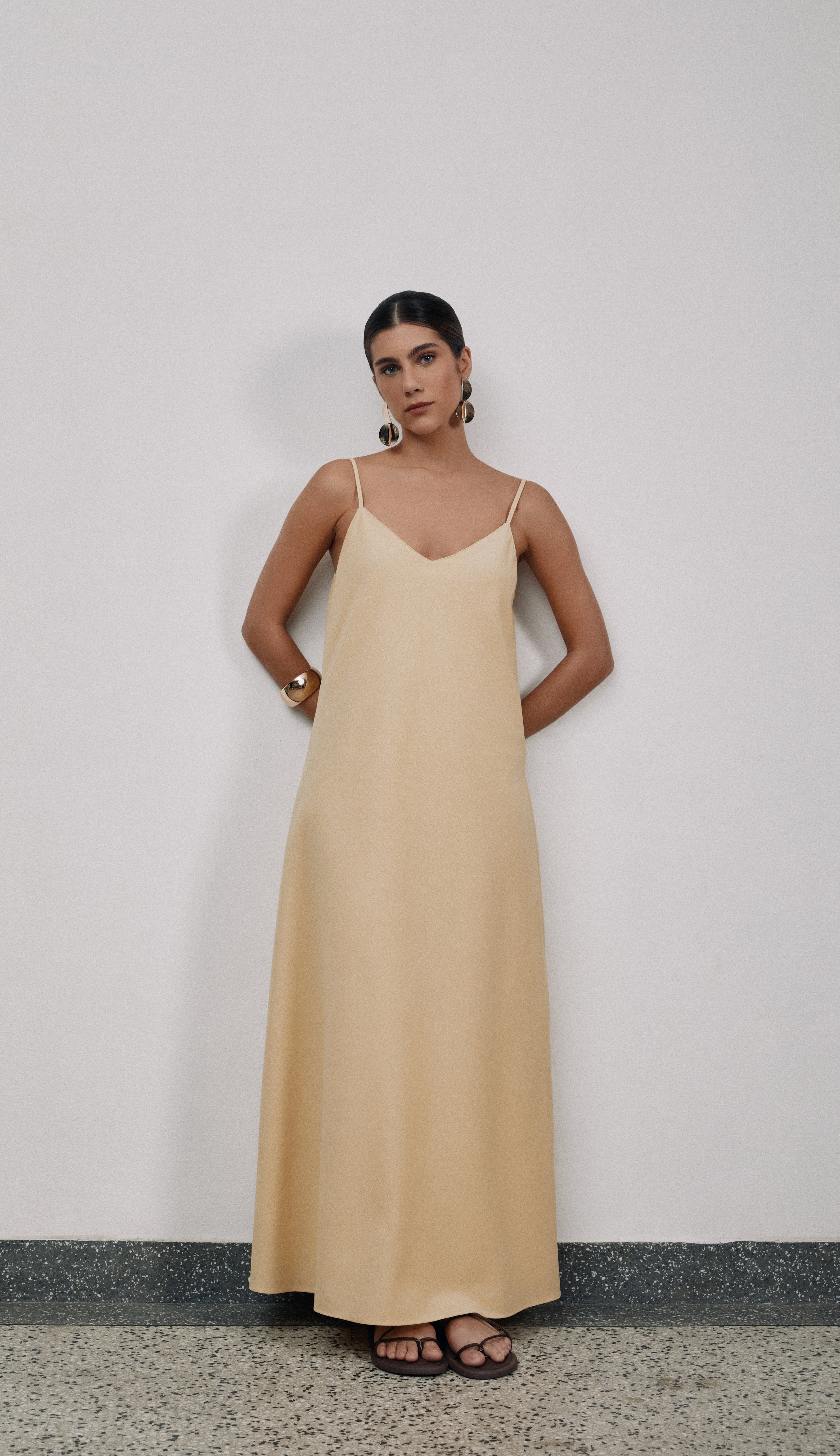 Vestido Laila Manteiga