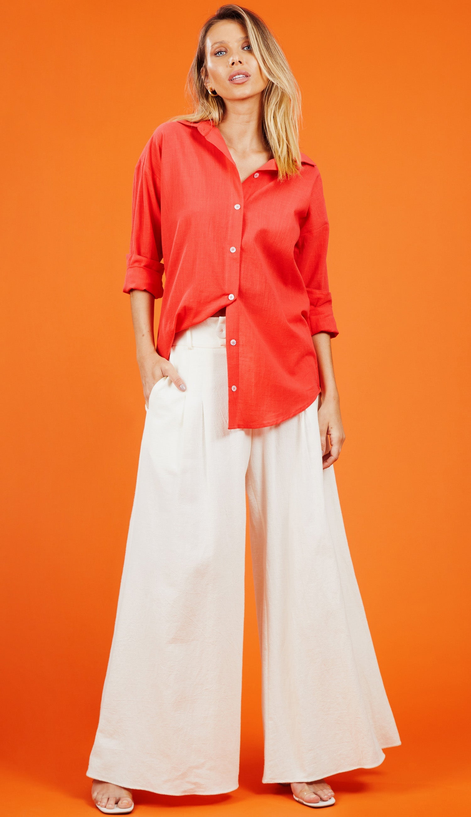 Camisa Salinas Cereja