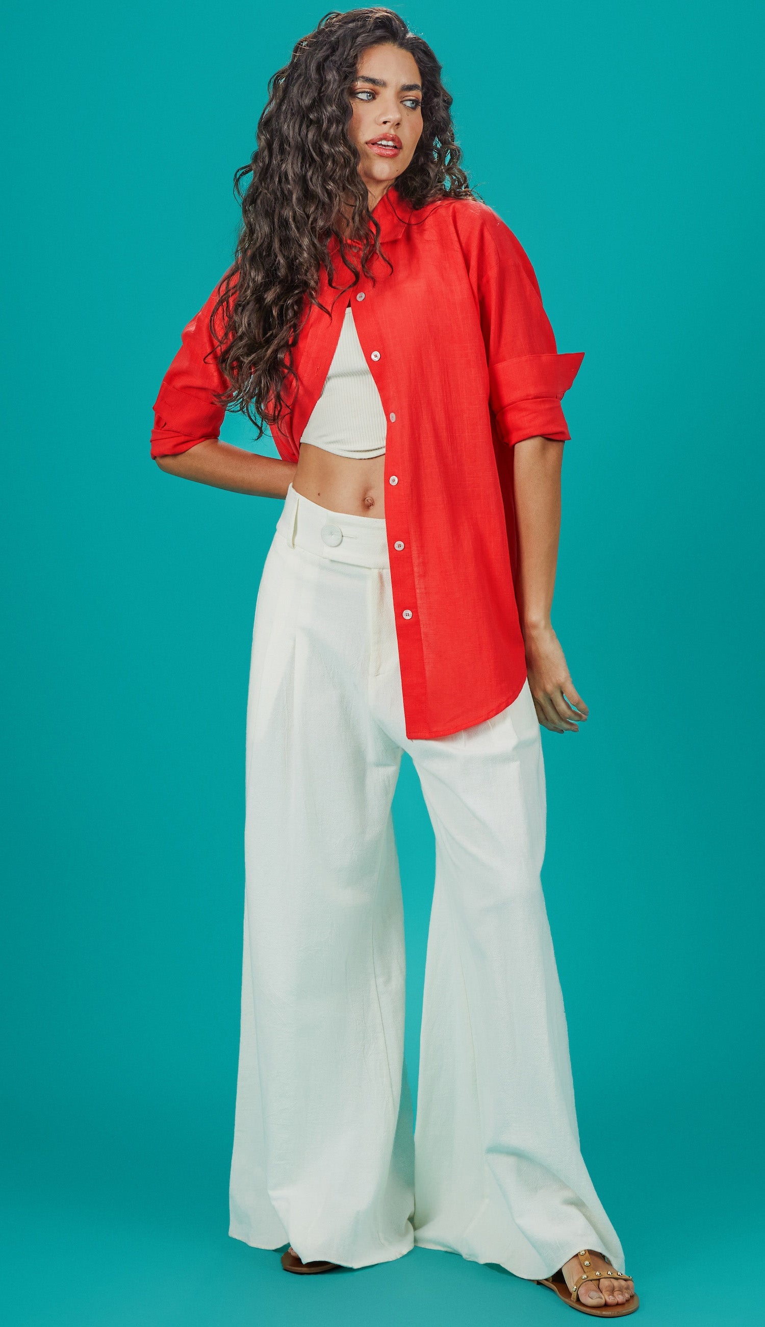 Camisa Salinas Cereja