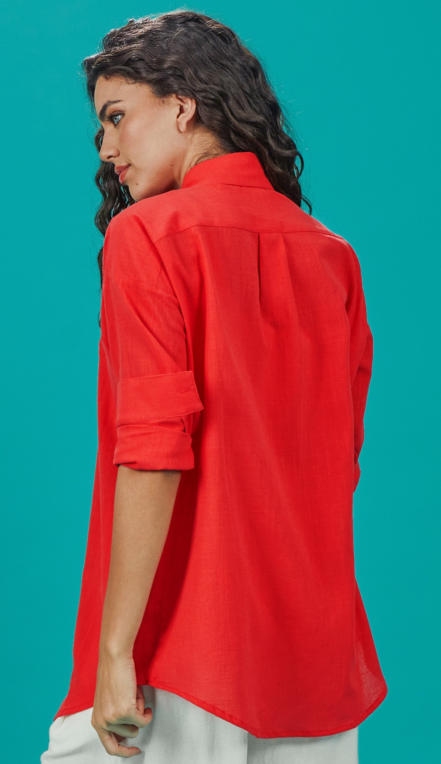 Camisa Salinas Cereja