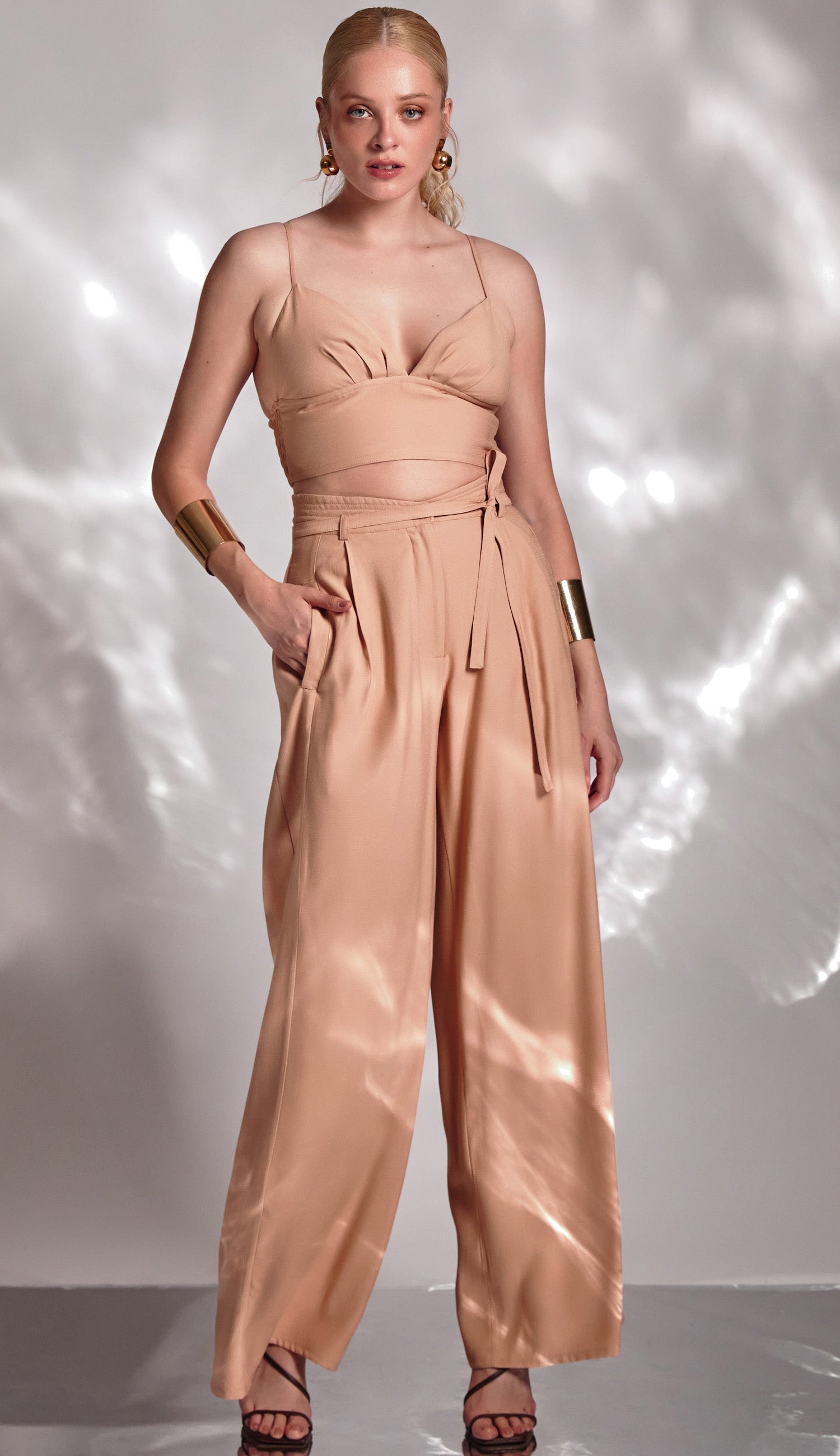 Conjunto Tifany Caramelo