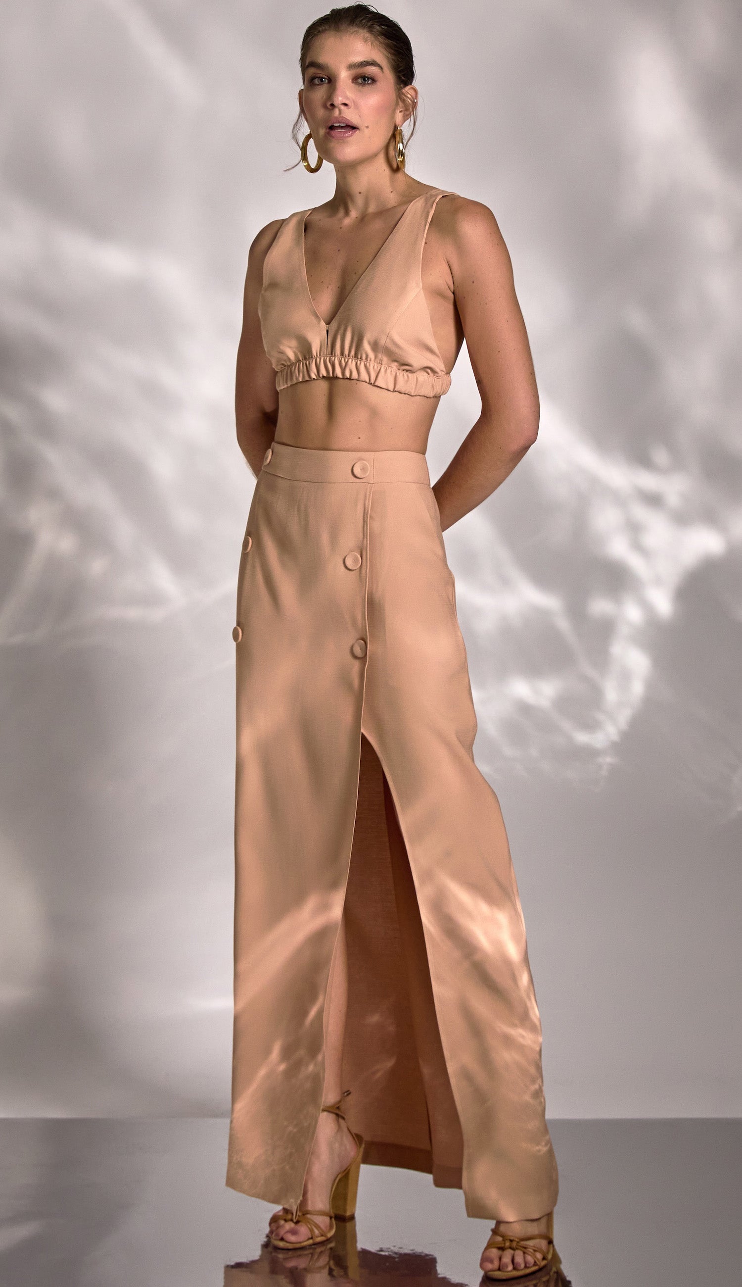 Conjunto Thaisa Caramelo