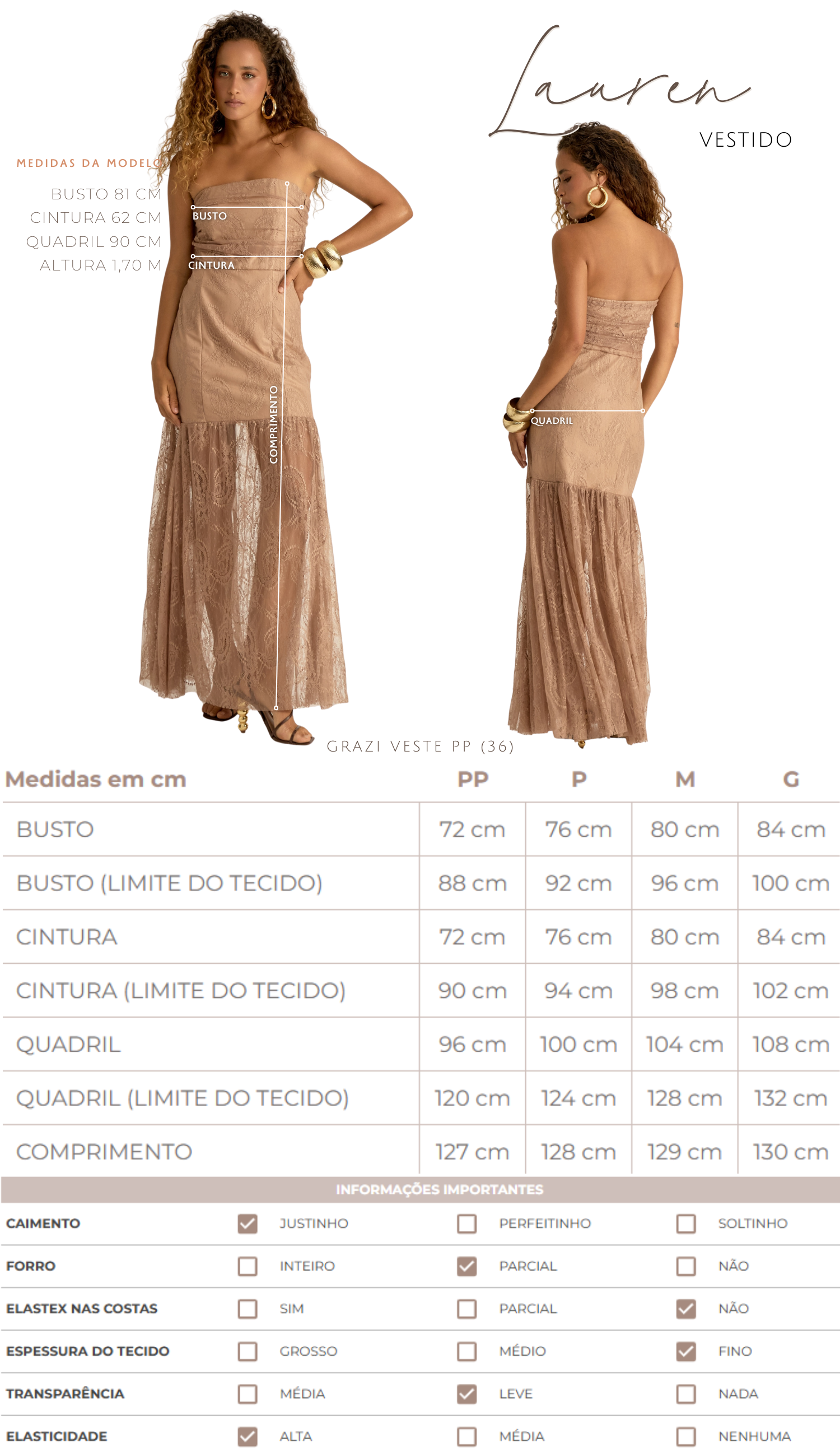 Vestido Lauren Cinza