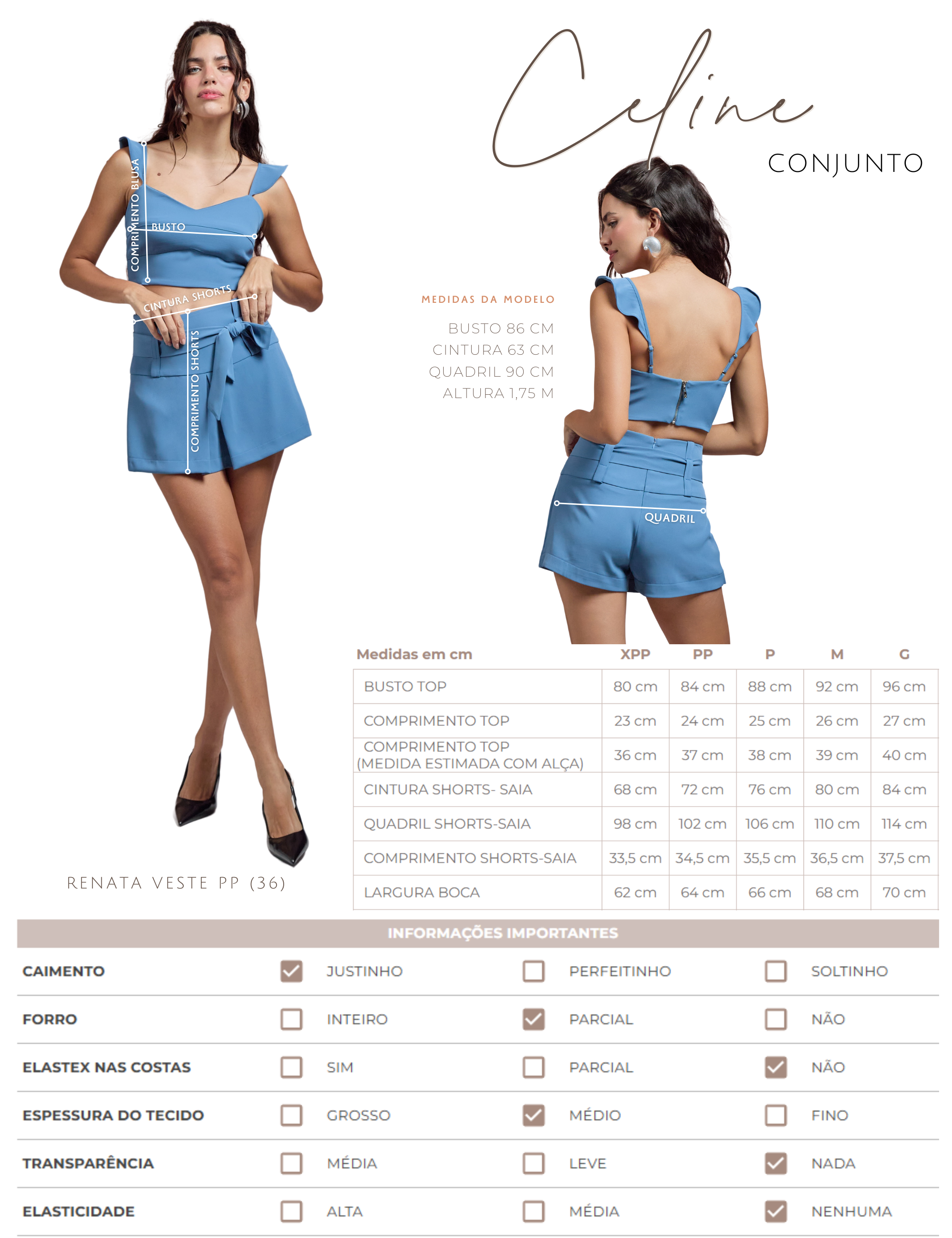 Conjunto Celine Azul