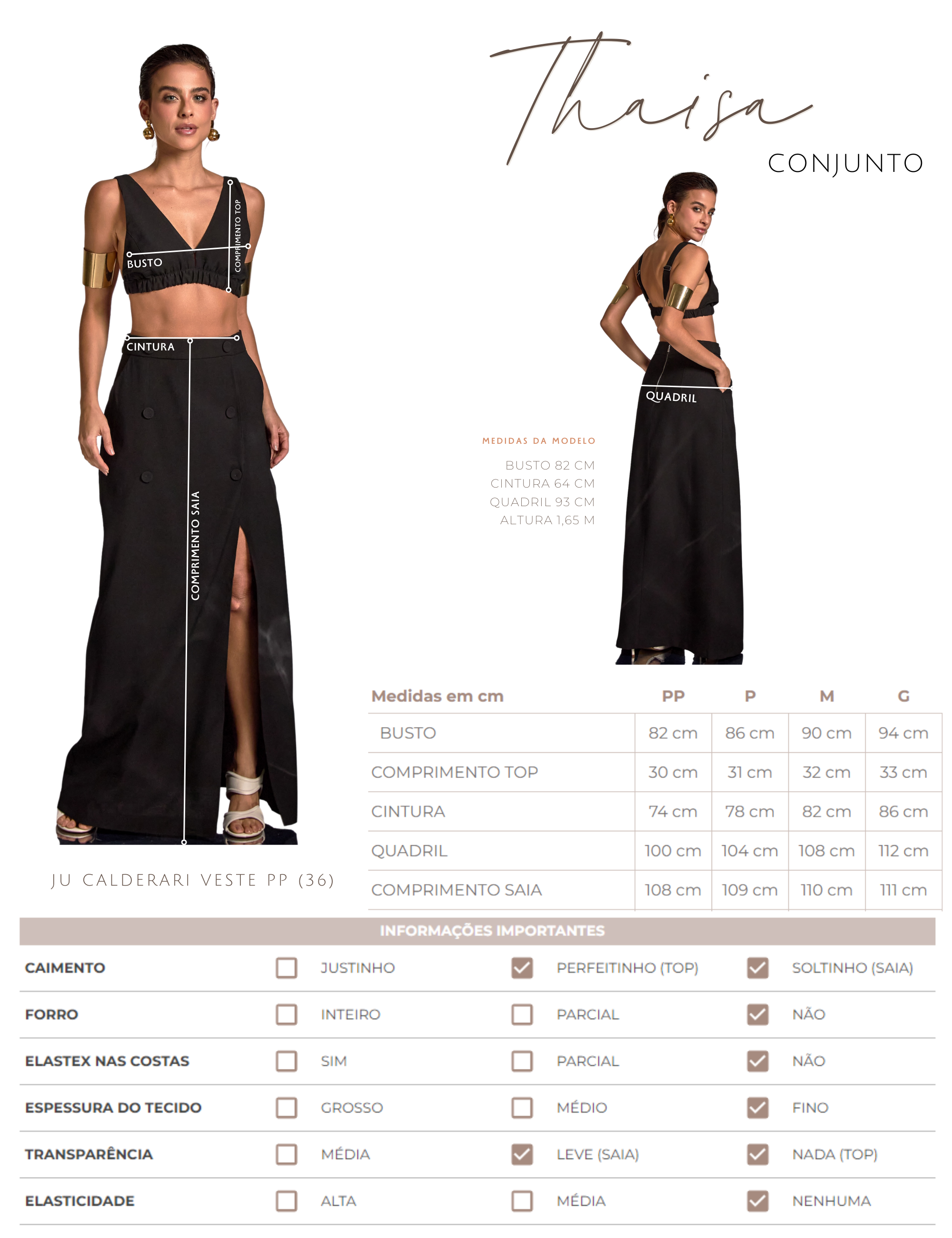 Conjunto Thaisa Caramelo