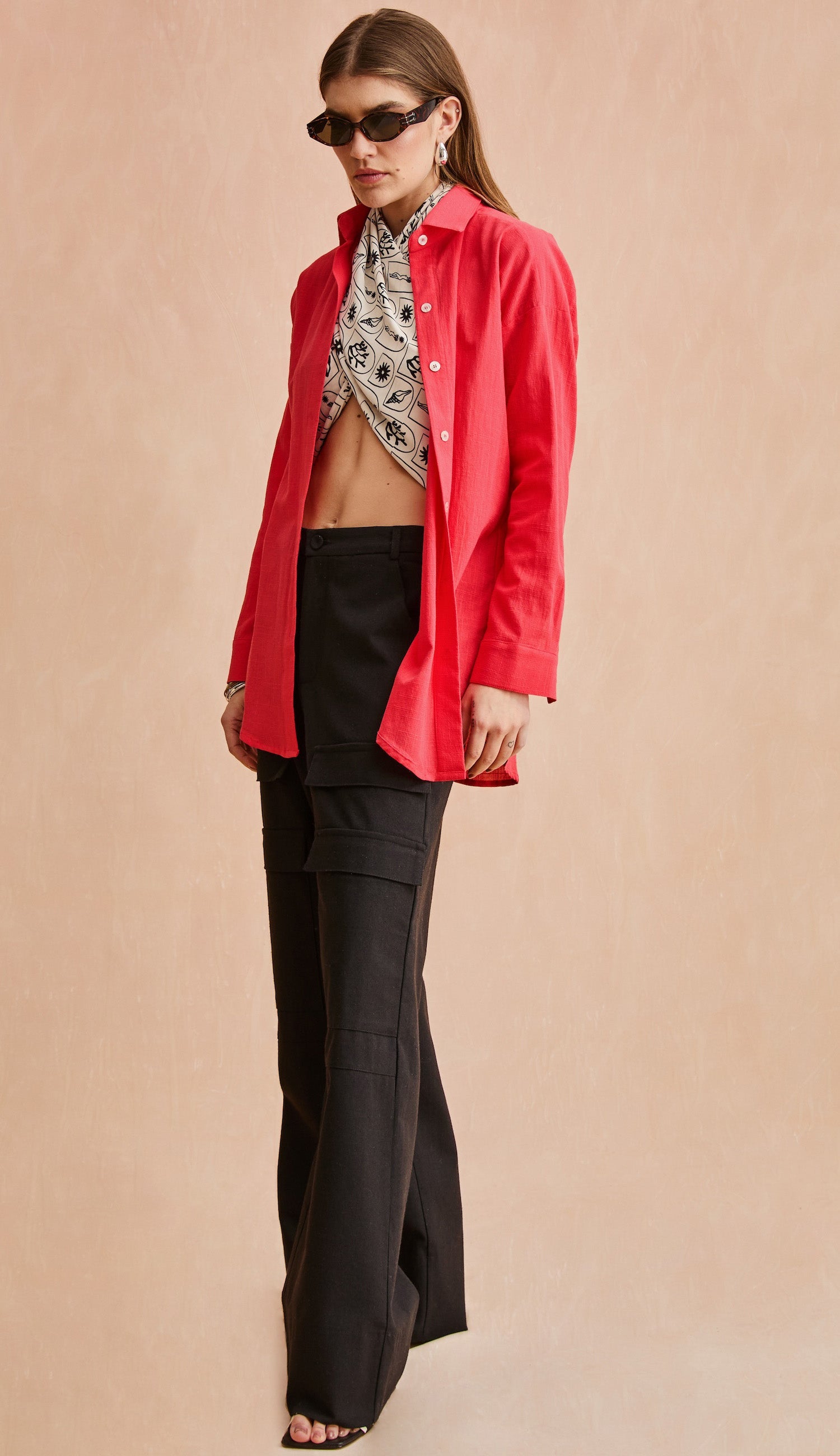 Camisa Salinas Cereja