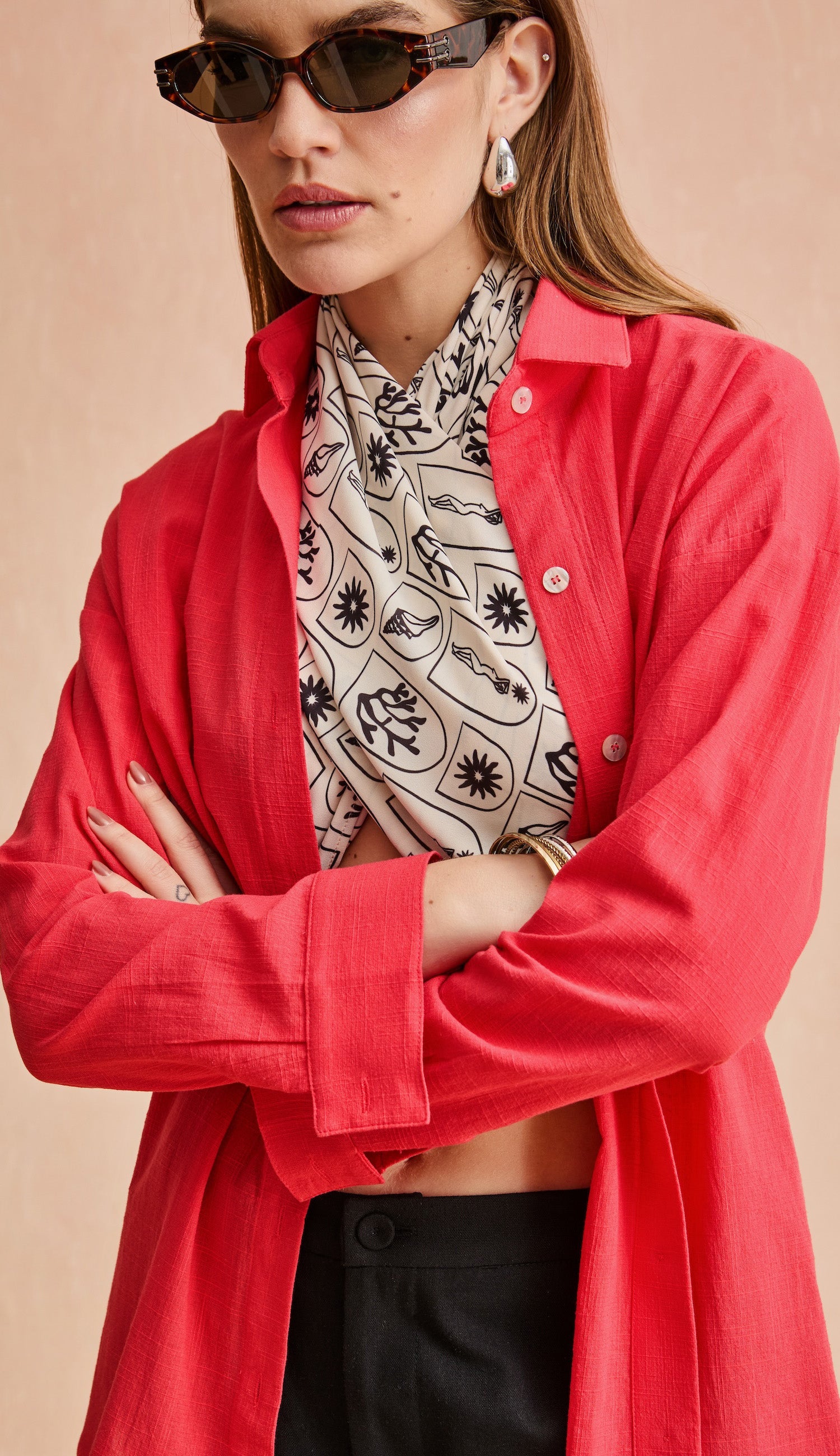 Camisa Salinas Cereja