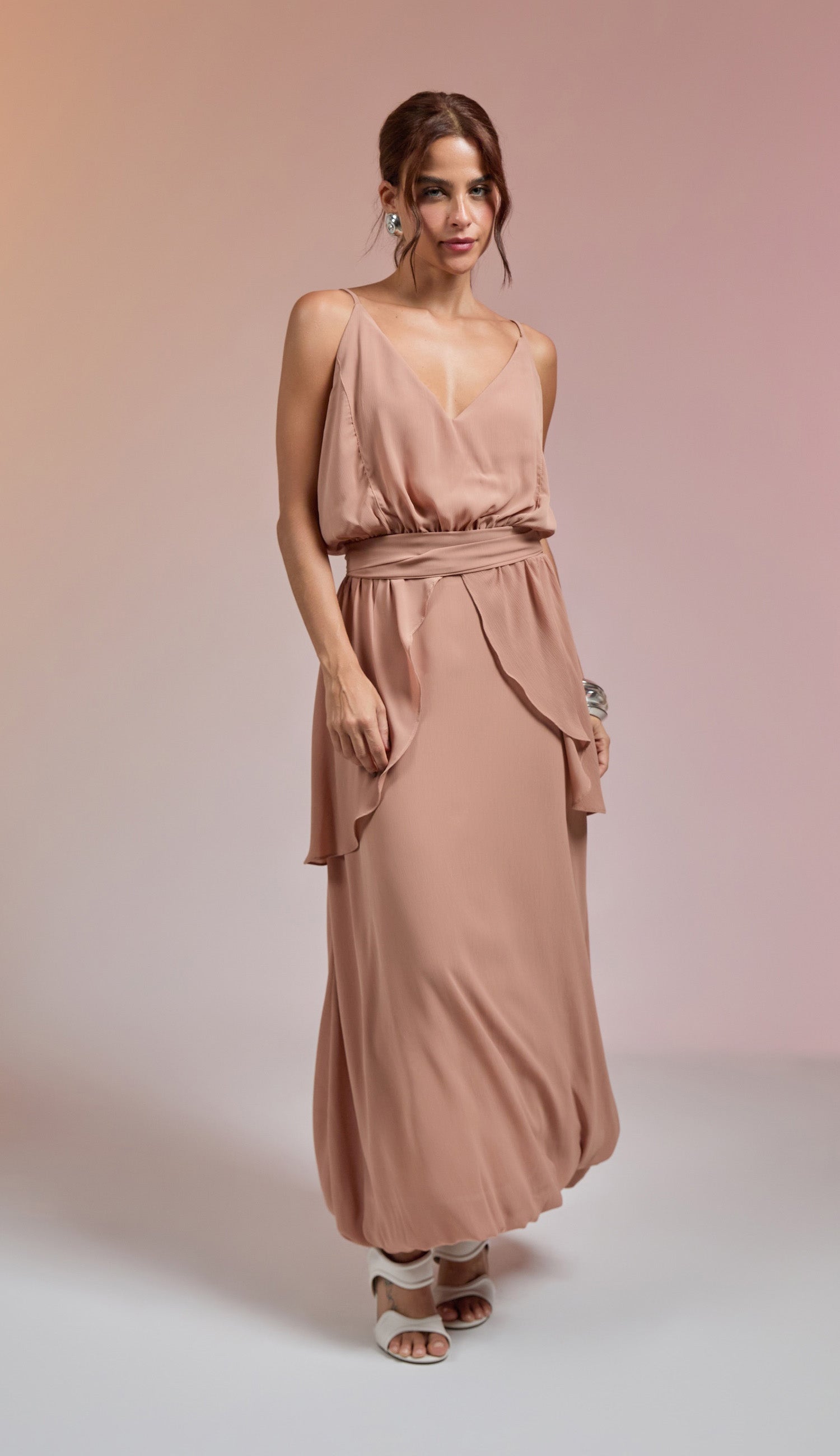 Vestido Vanda Caramelo