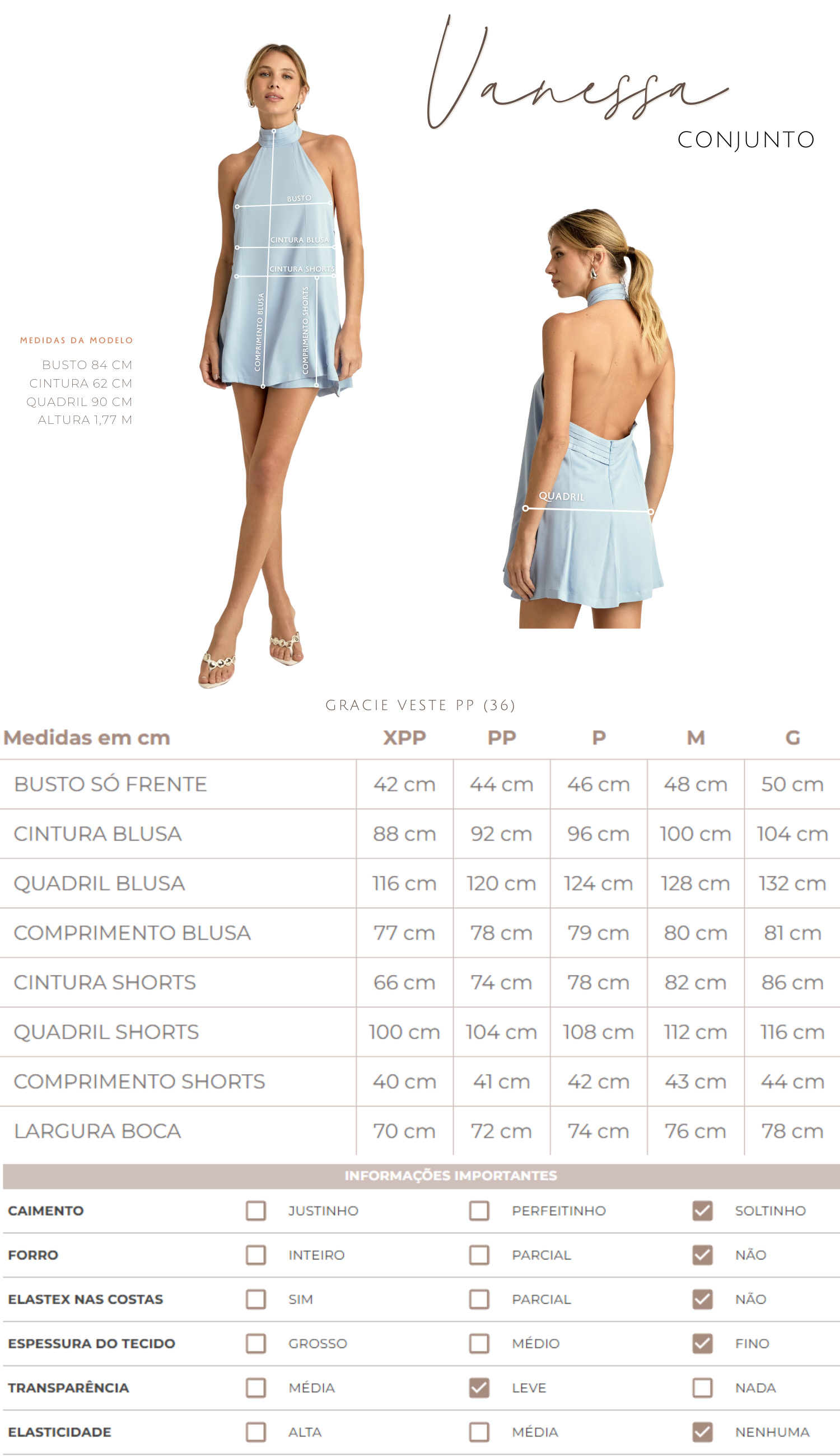 Conjunto Vanessa Rosa