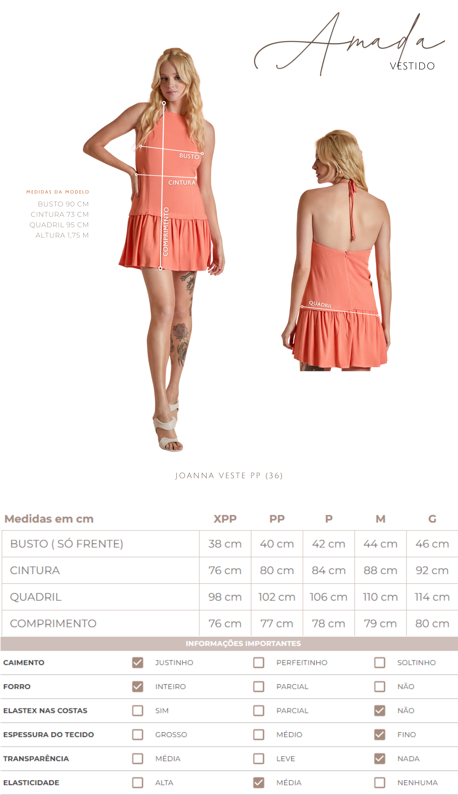 Vestido Amada Caramelo