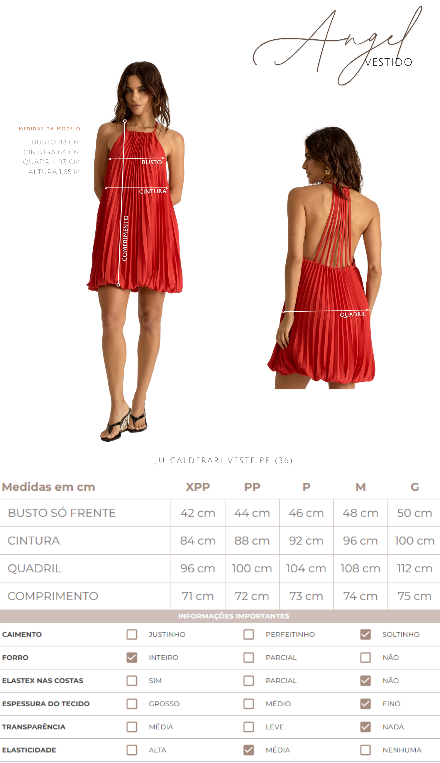 Vestido Angel Cereja