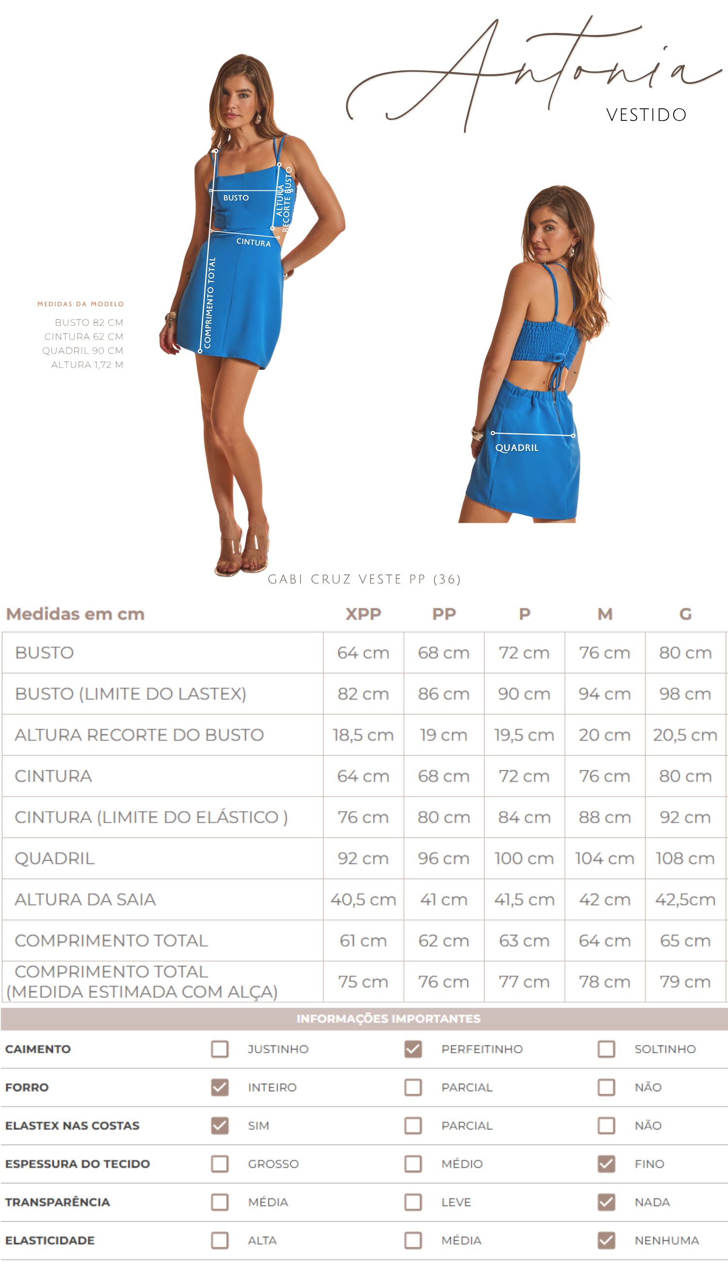 Vestido Antônia Azul