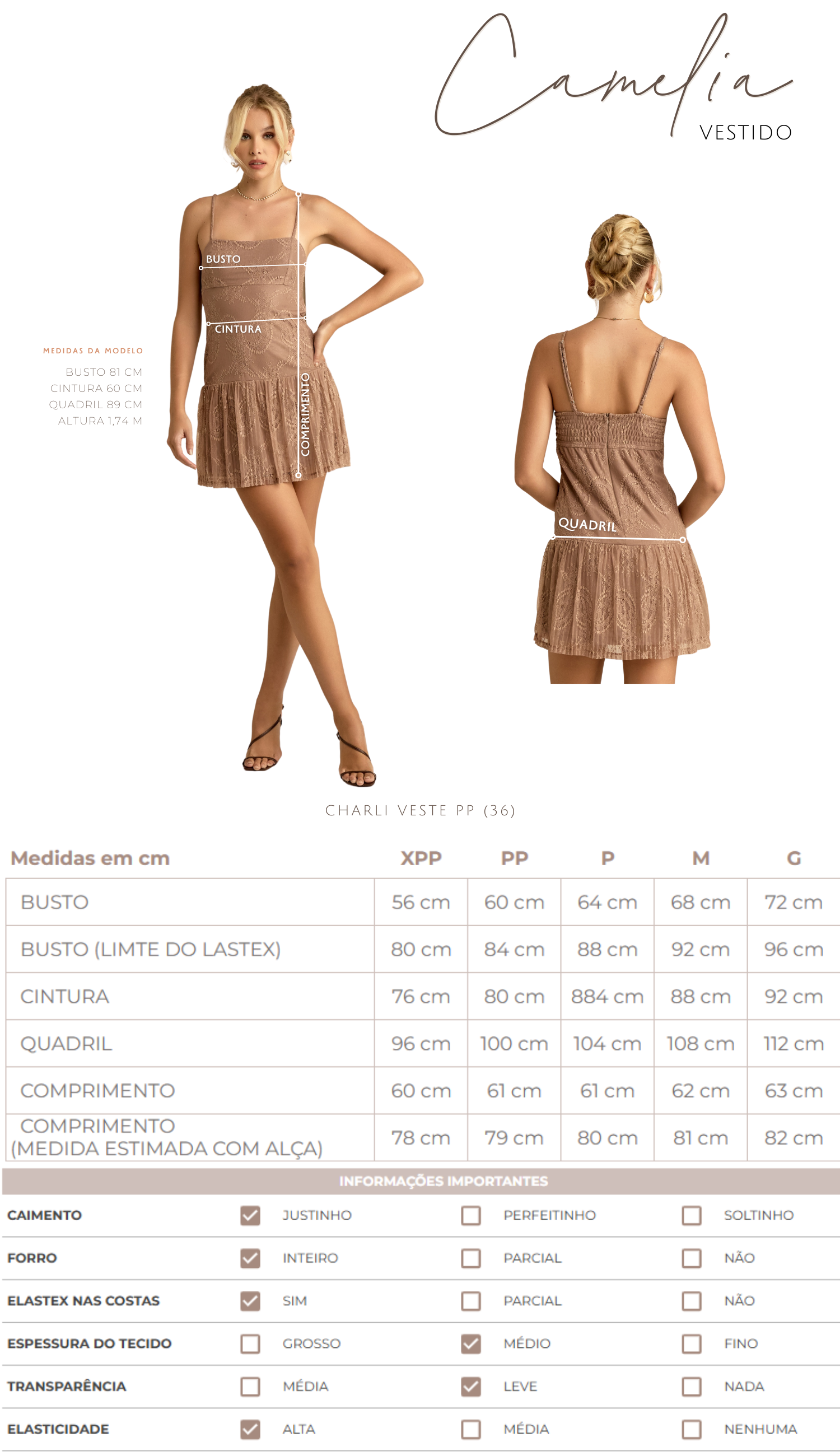 Vestido Camélia Mocha