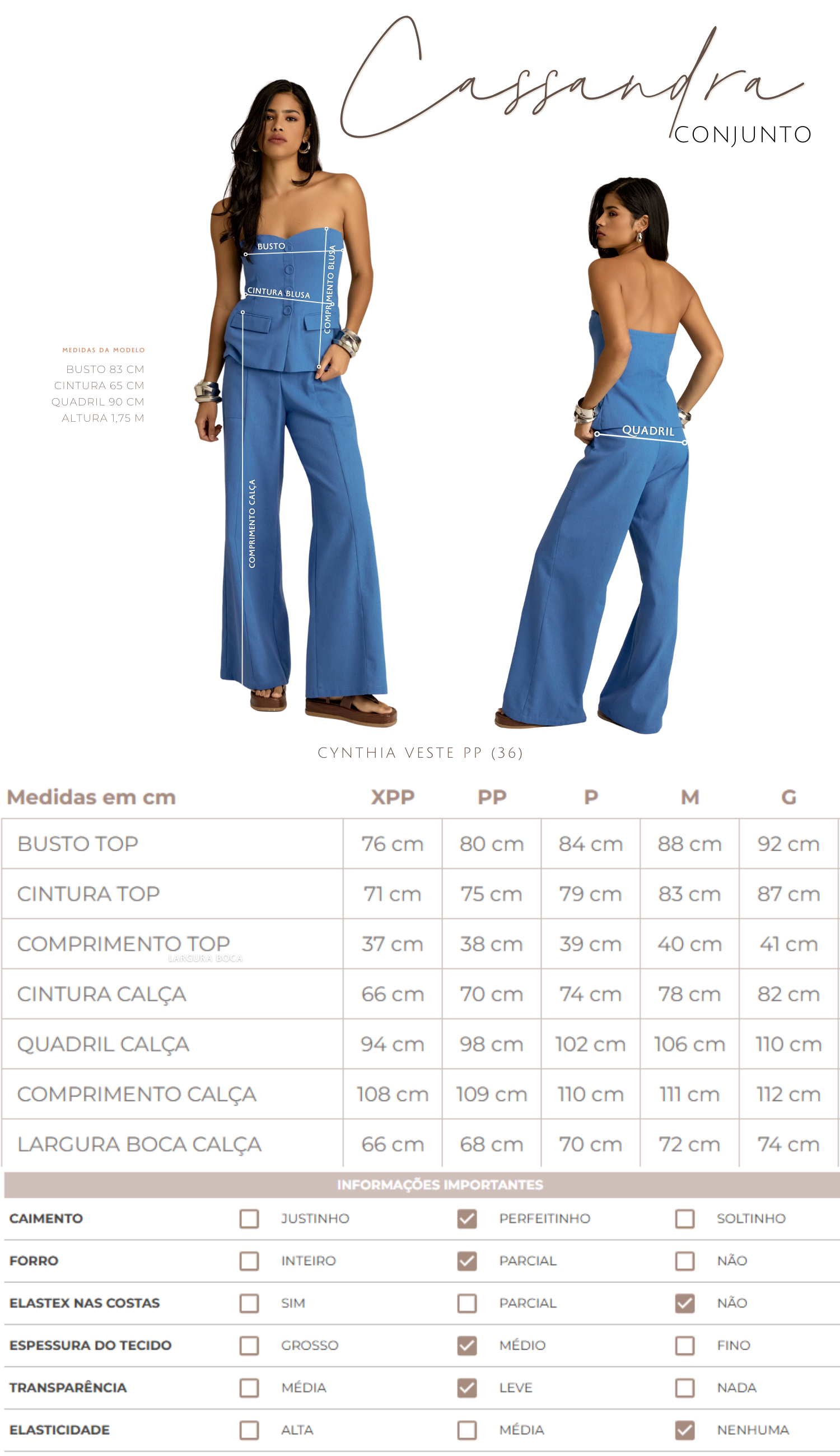 Conjunto Cassandra Mocha