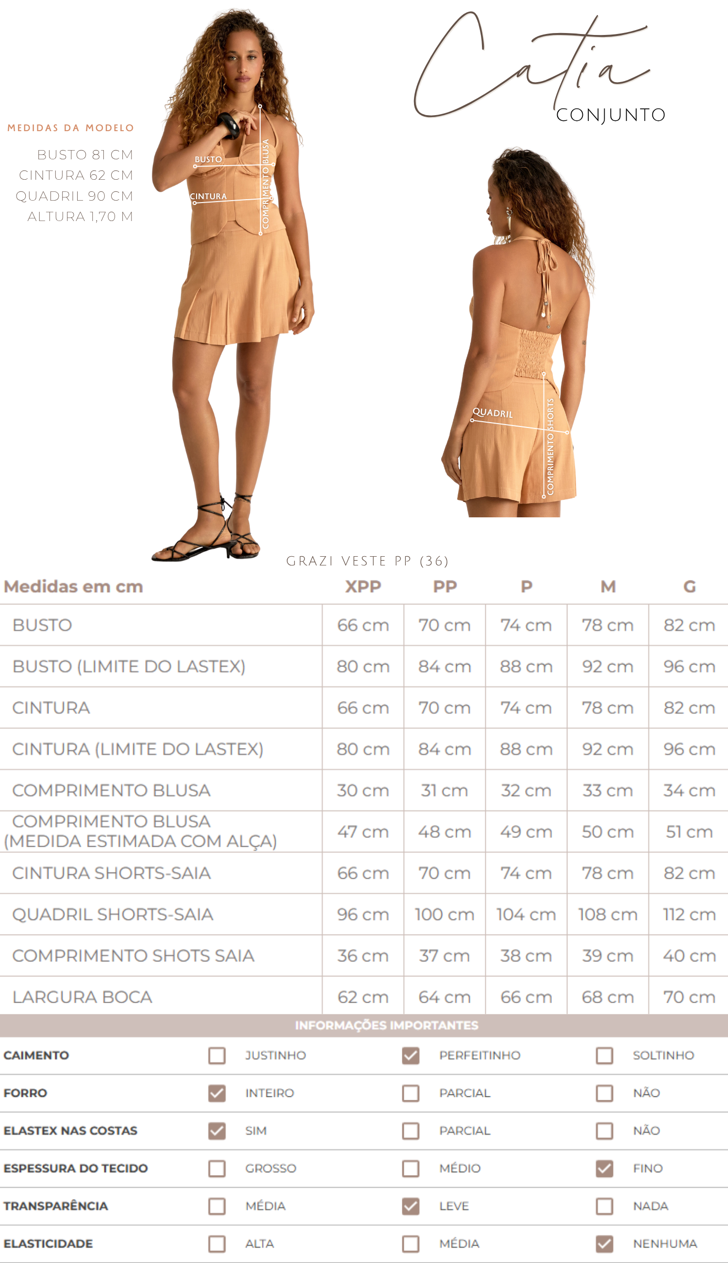 Conjunto Catia Pêssego