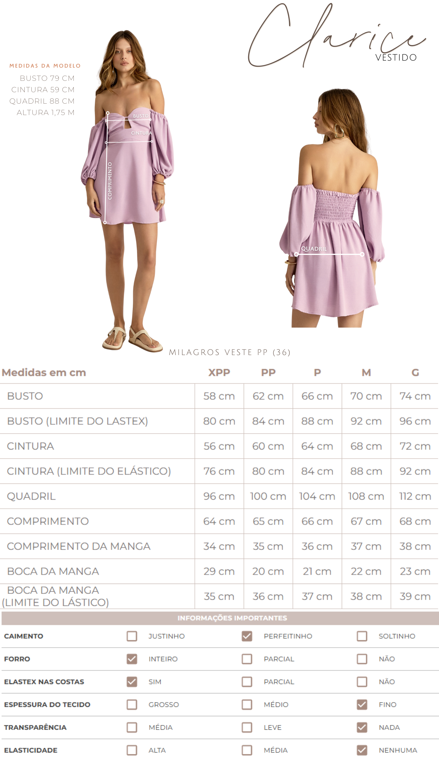 Vestido Clarice Lilás