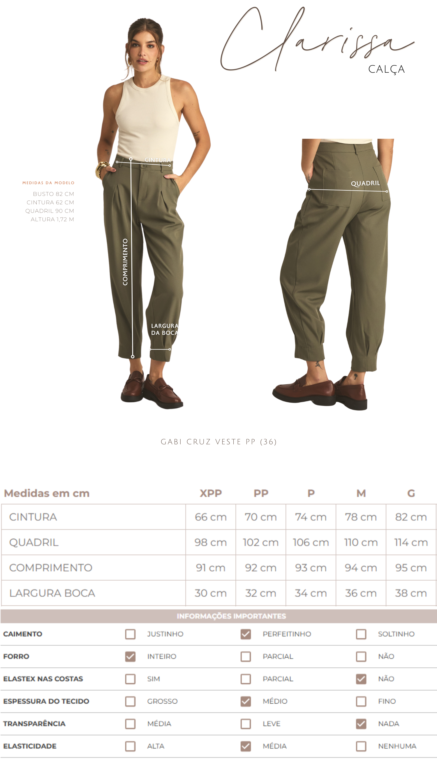 Calça Clarissa Nude