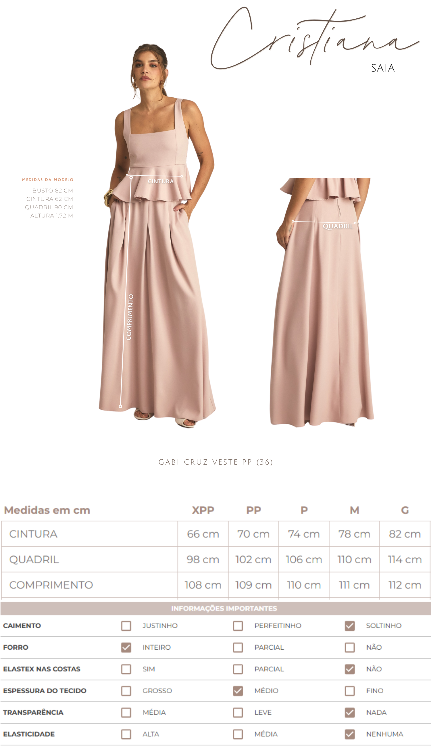 Saia Cristiana Preto