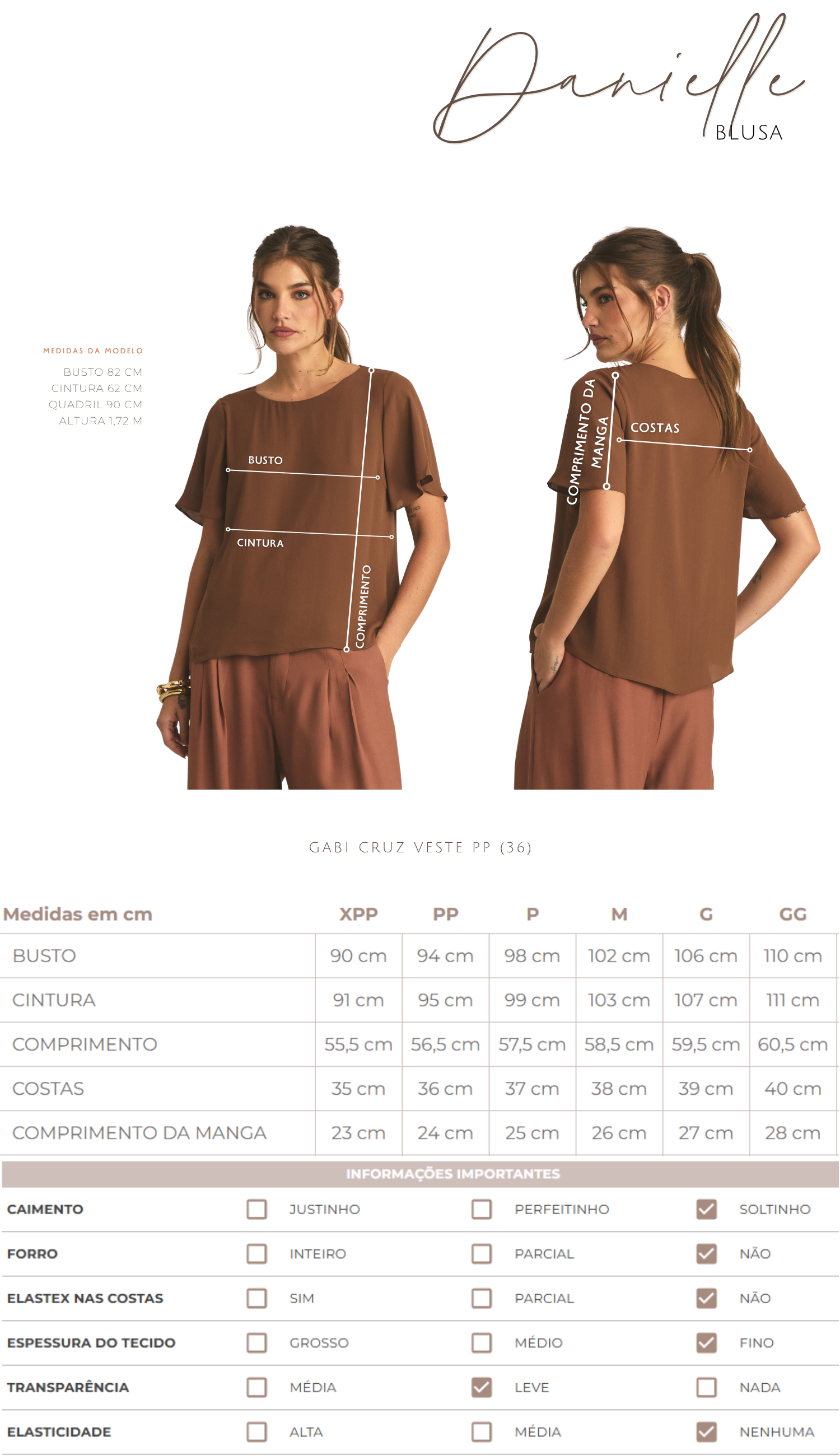 Blusa Danielle Preto