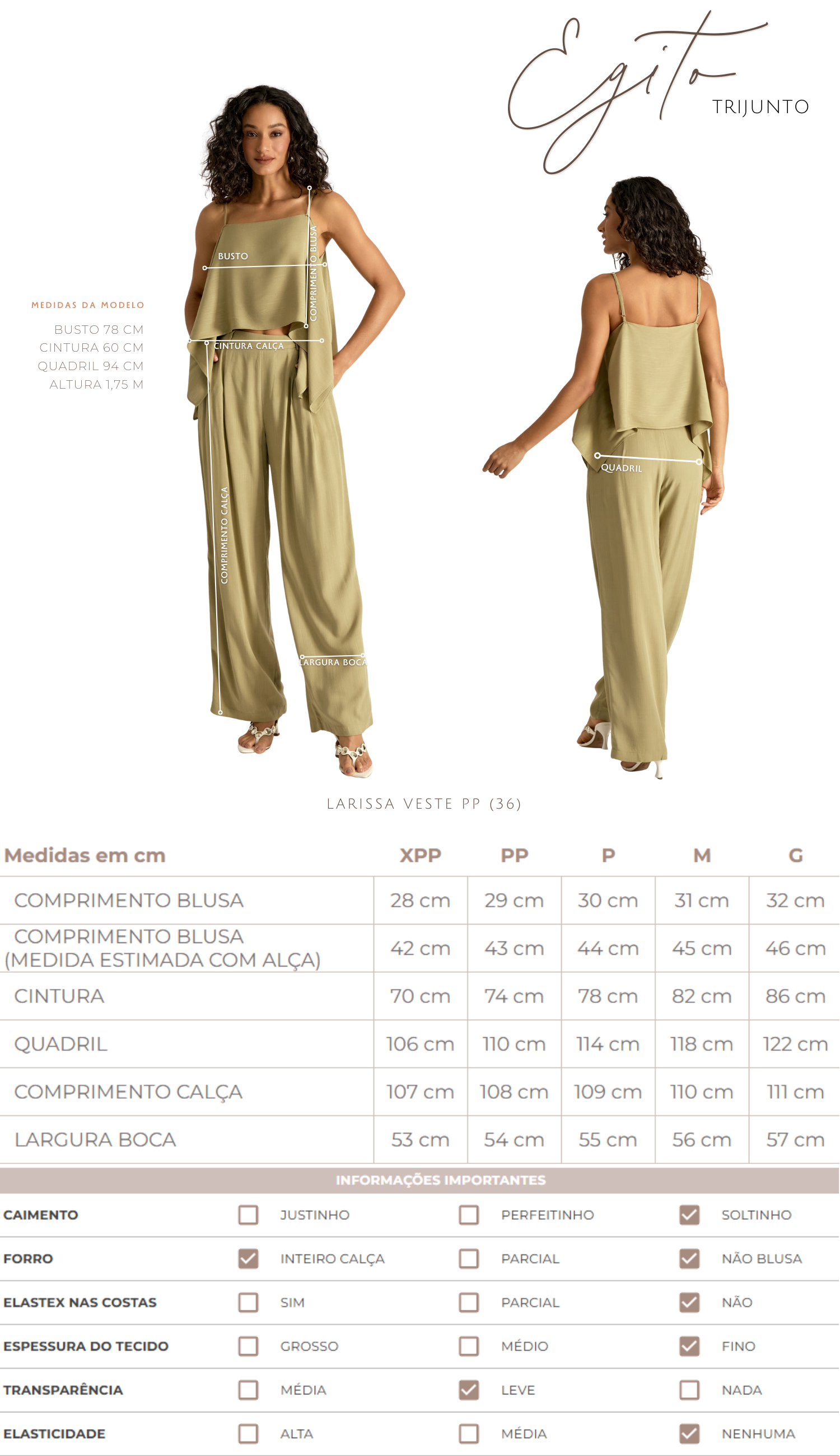 Conjunto Egito Café