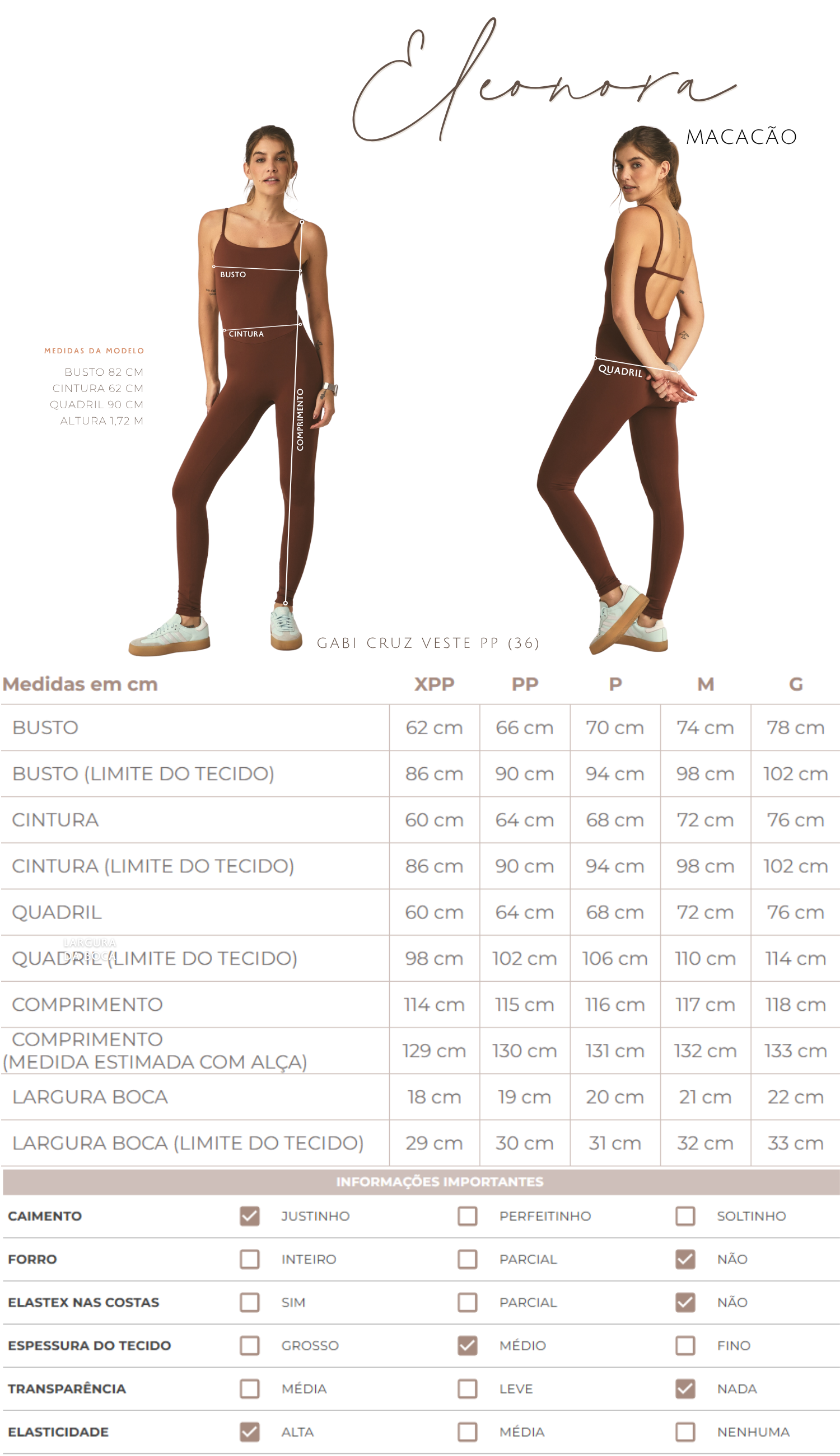 Macacão Eleonora Mocha