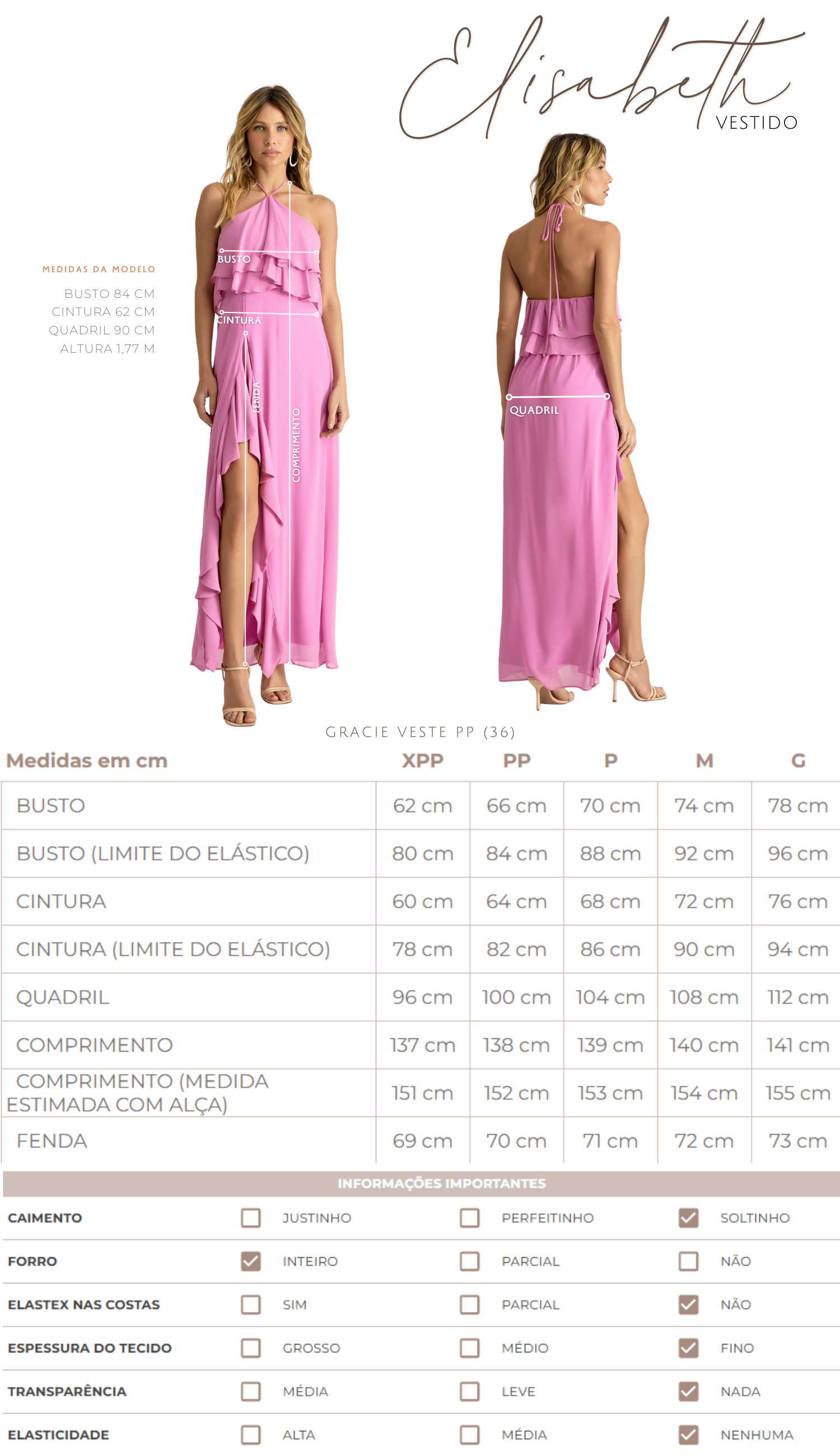 Vestido Elisabeth Mocha