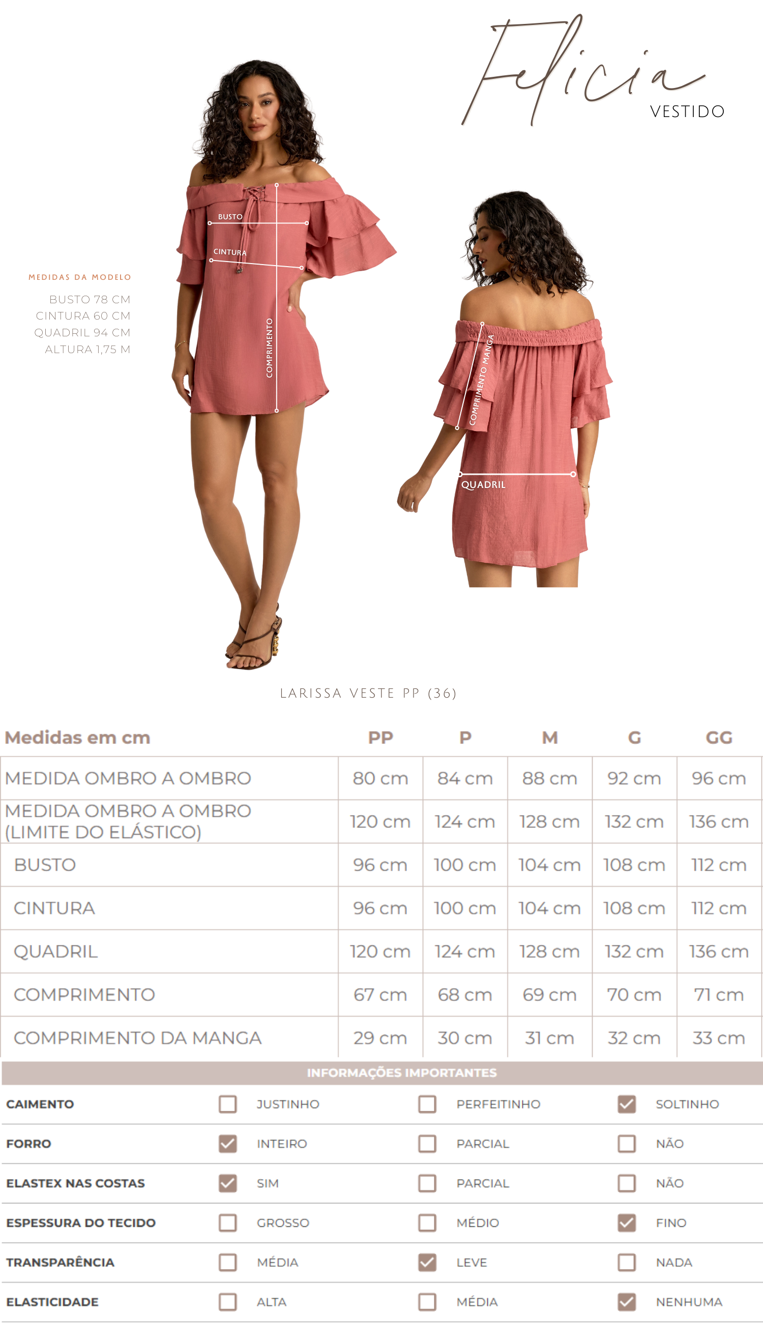 Vestido Felicia Cinza