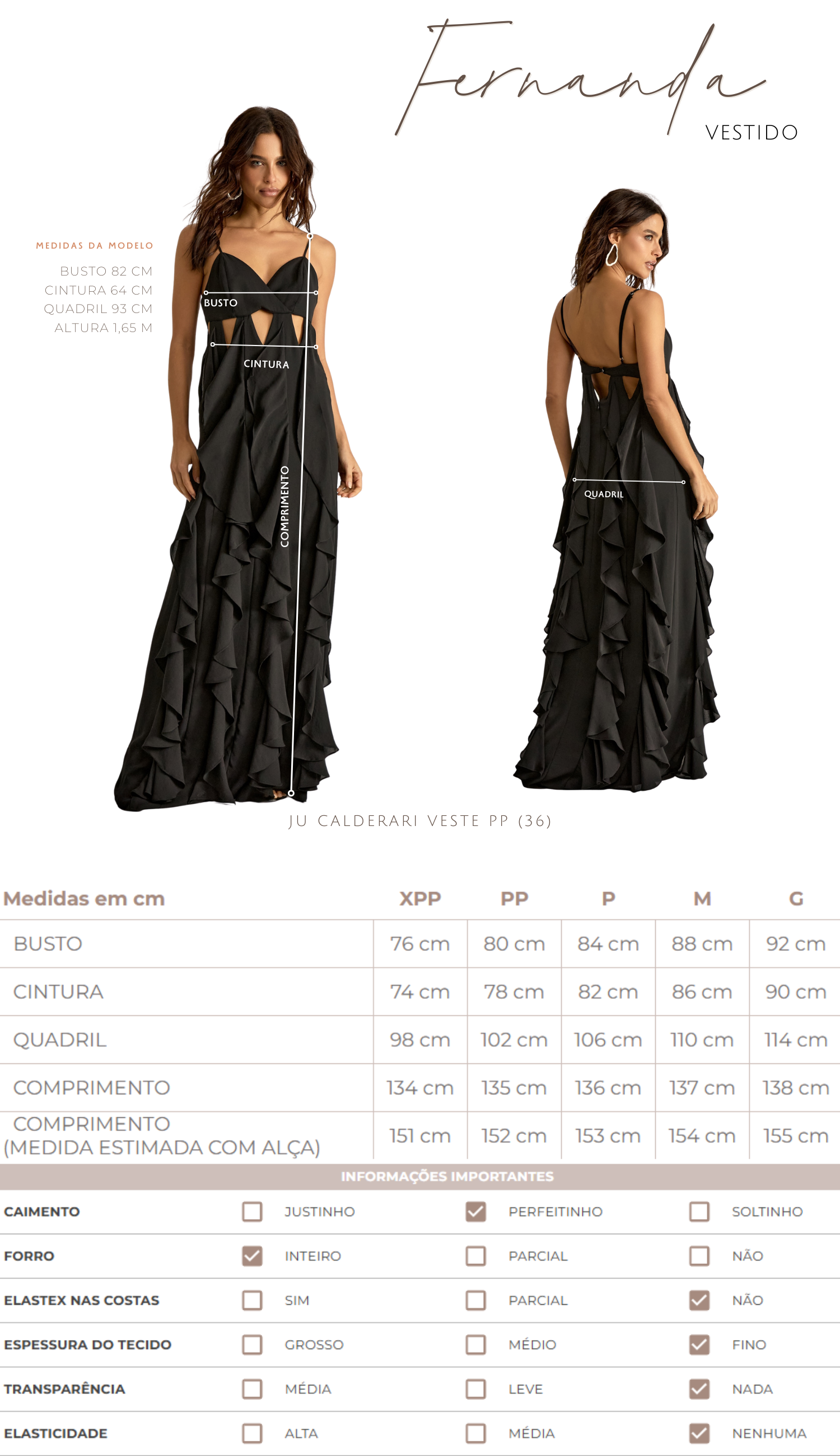 Vestido Fernanda Preto