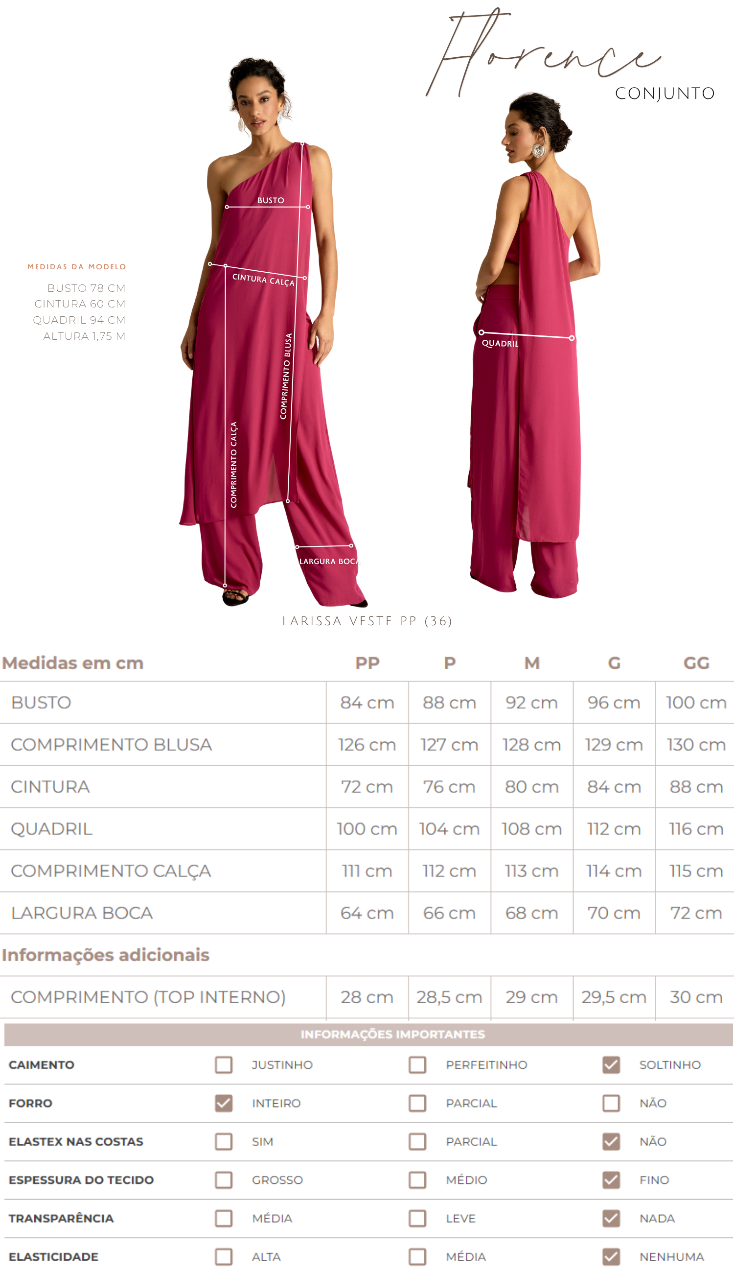 Conjunto Florence Acqua