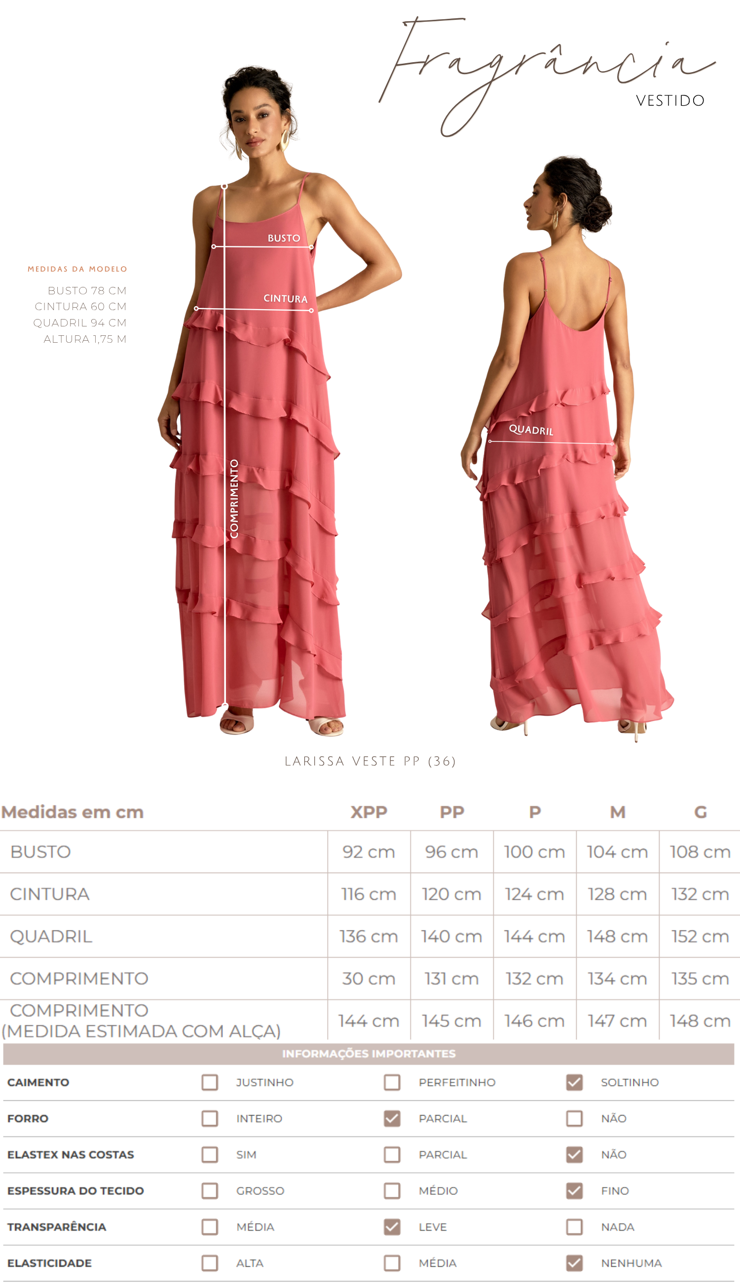 Vestido Fragrância Marsala